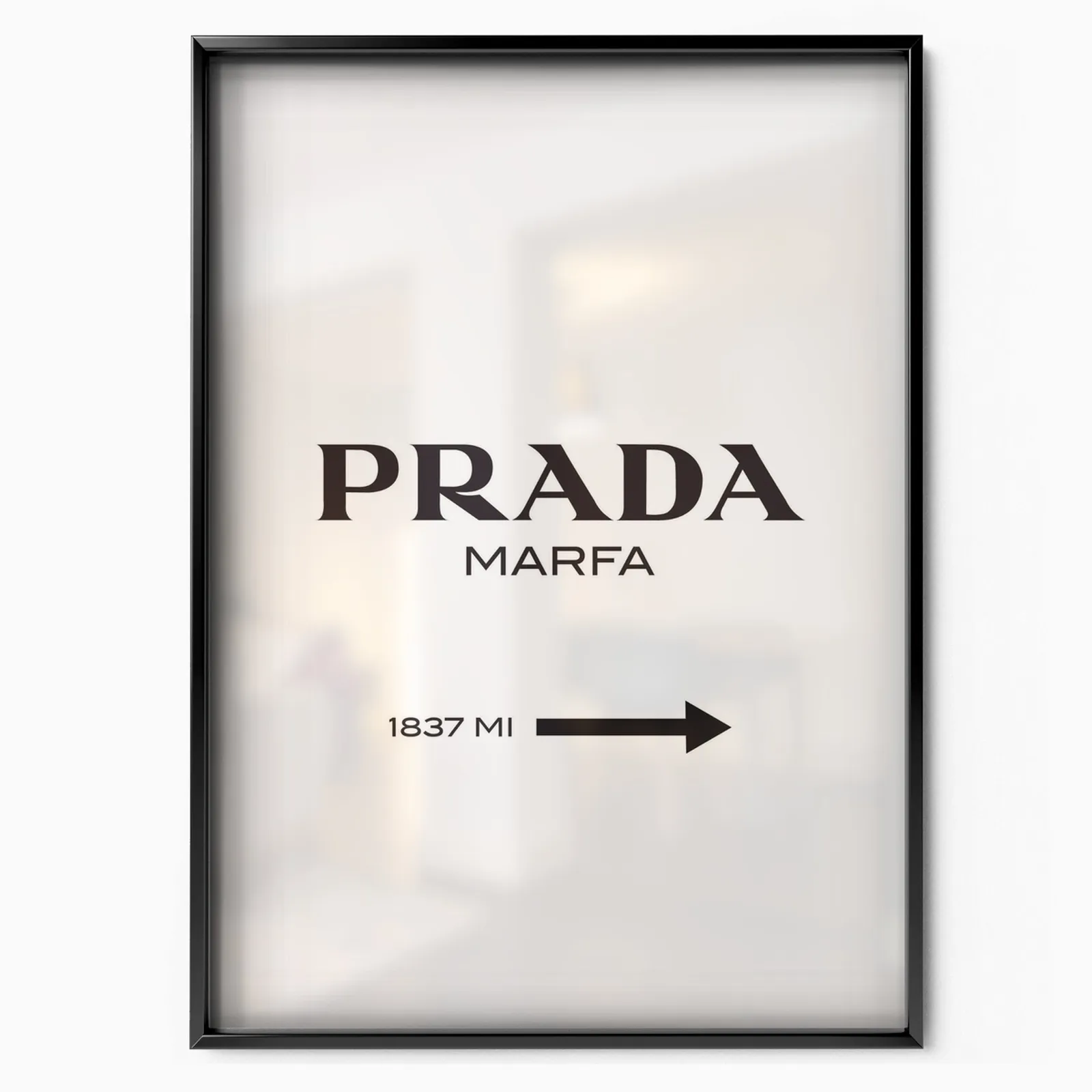 Marfa White poster, museum grade matte print