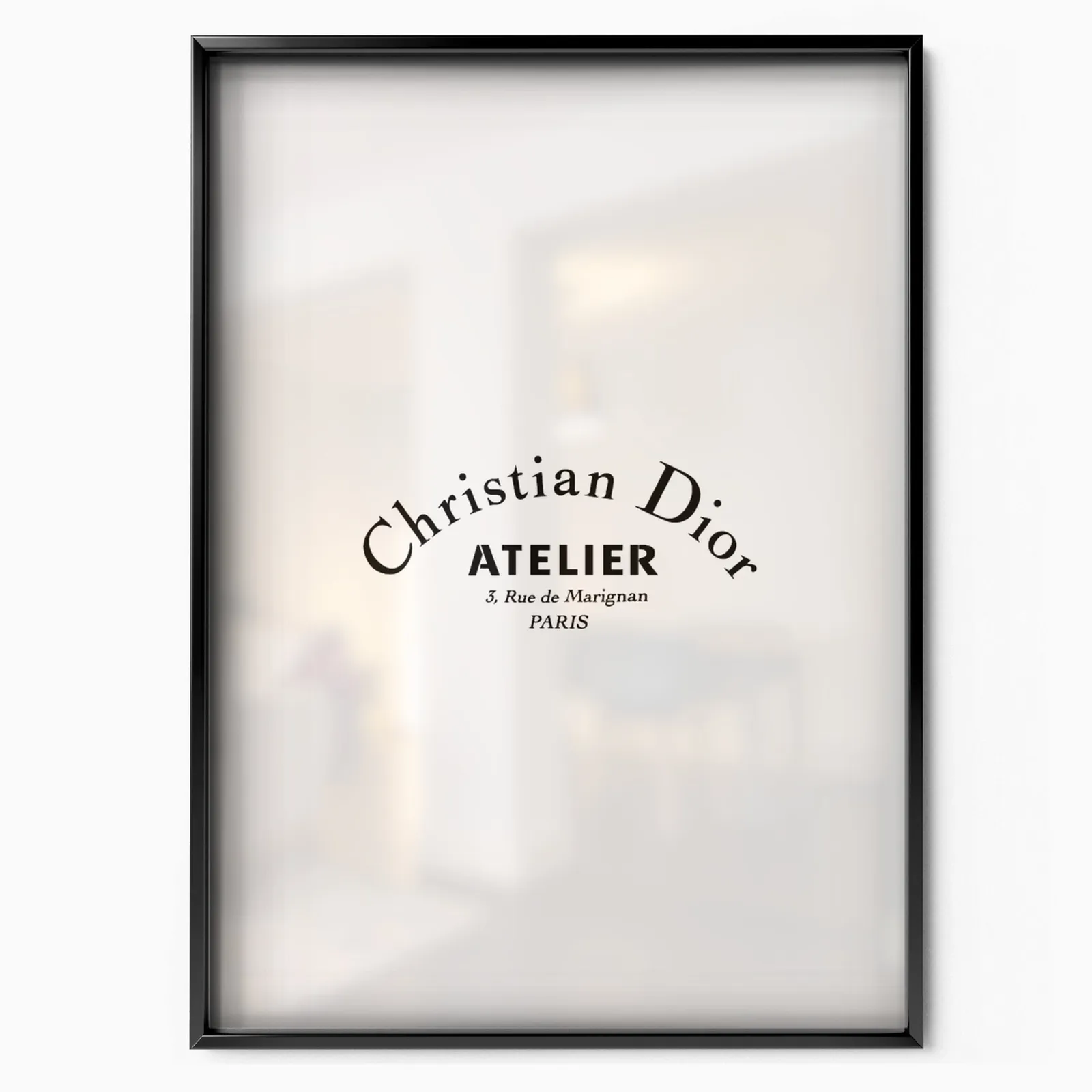 Atelier Christian Dior poster, museum grade matte print