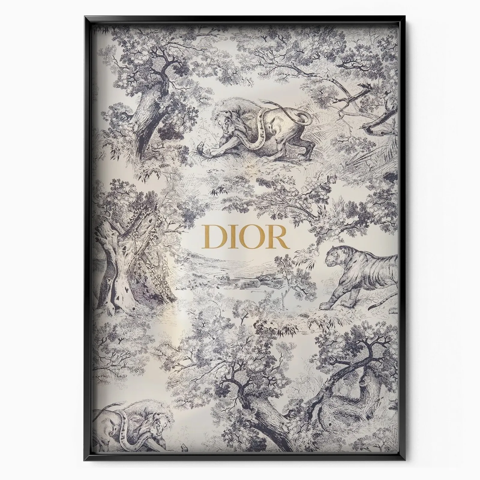 Blue Tapestry Art poster, museum grade matte print
