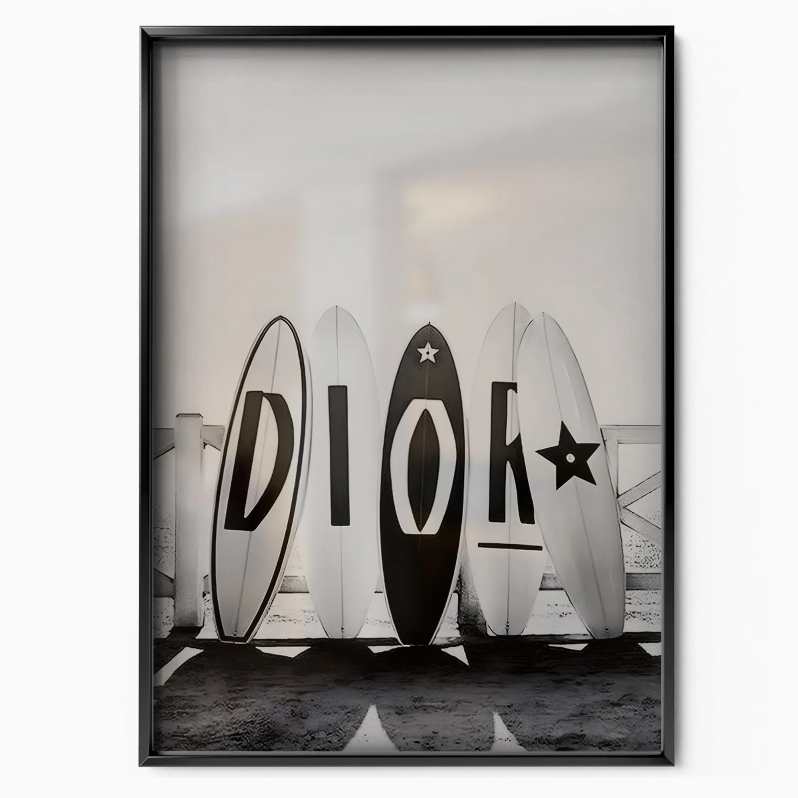 Surf Elegance poster, museum grade matte print