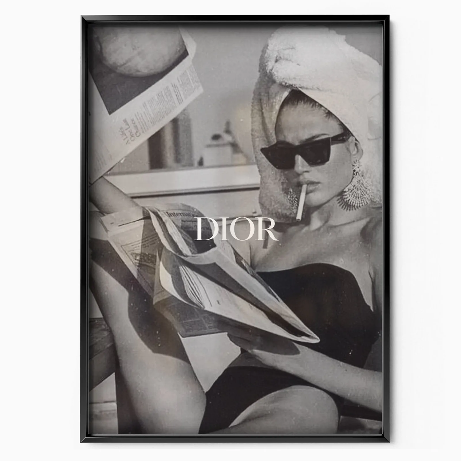 Fashion Girl Art poster, museum grade matte print