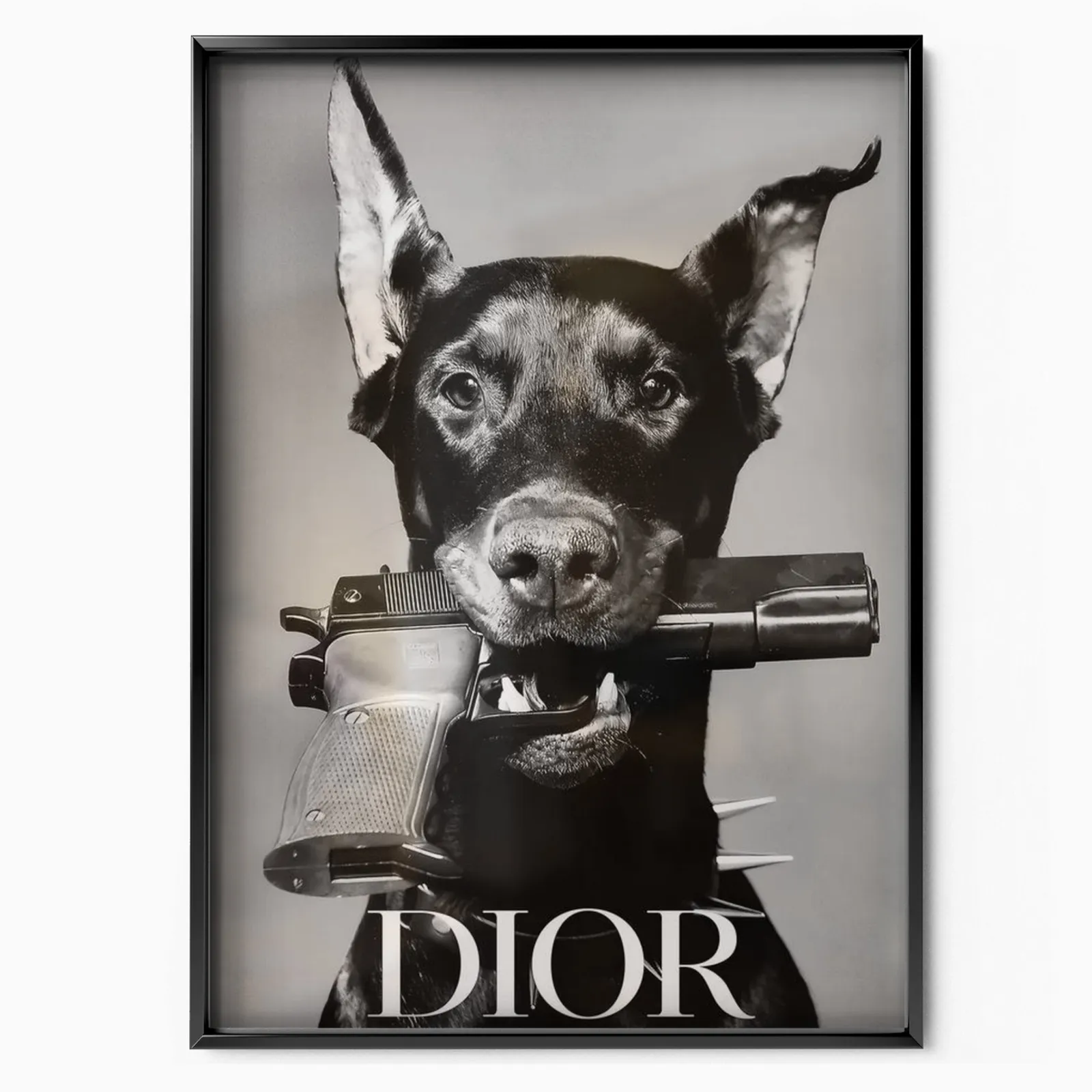 Elegant Dog Portrait poster, museum grade matte print
