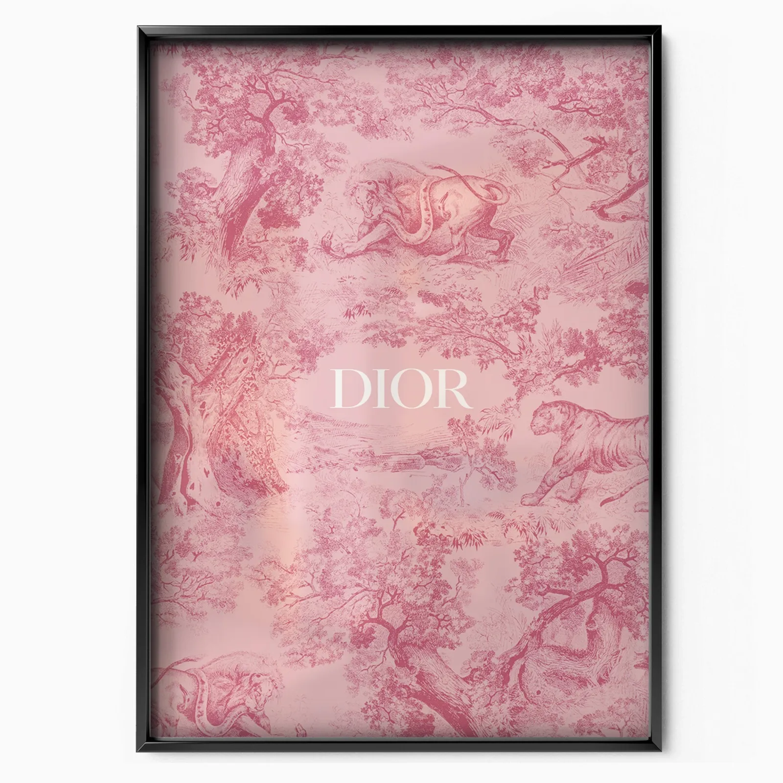 Pink Tapestry Art poster, museum grade matte print