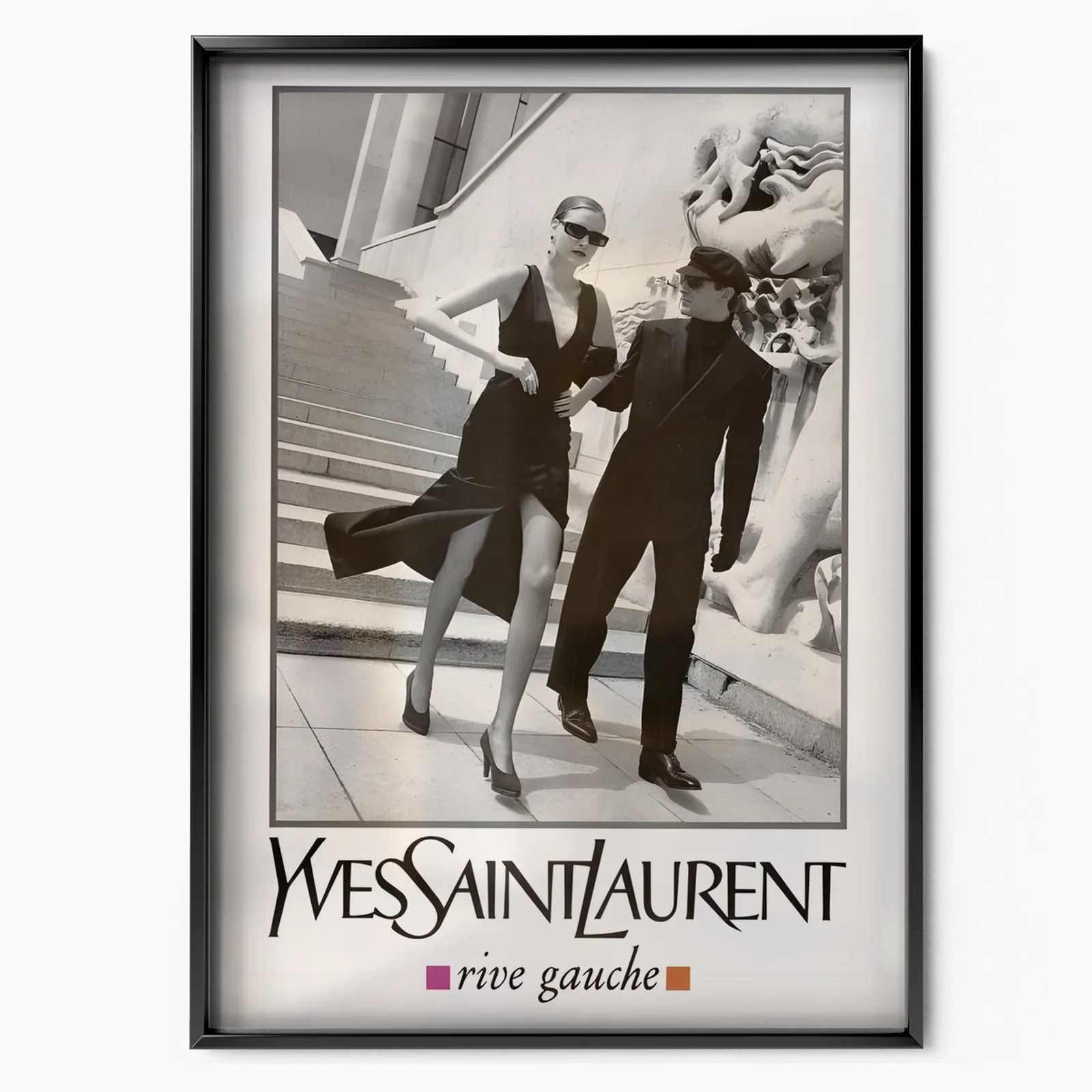 Yves Saint Laurent Rive Gauche poster, museum grade matte print