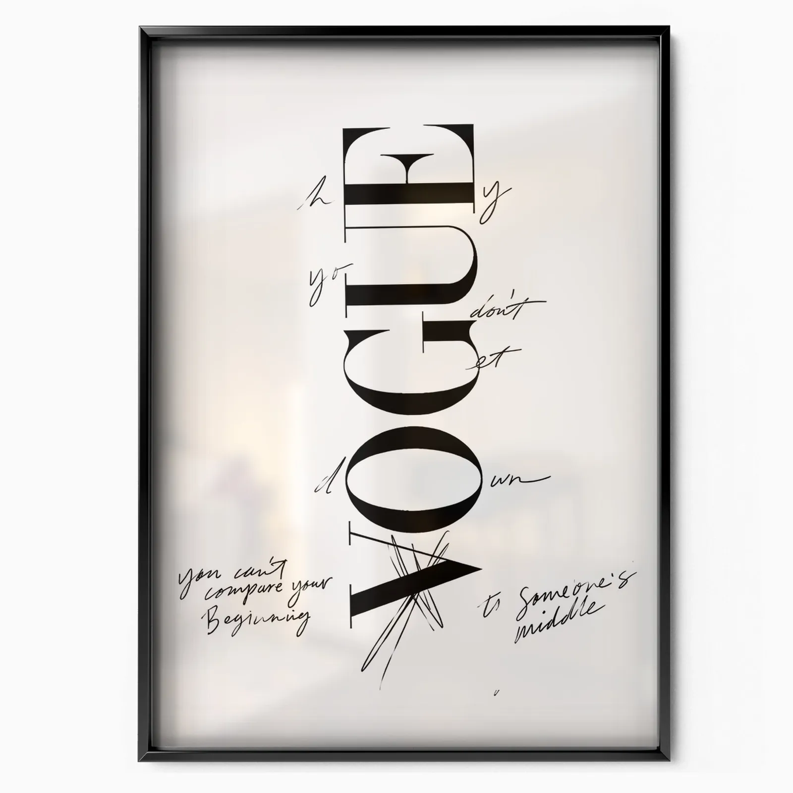 Fashion Cover poster, museum grade matte print