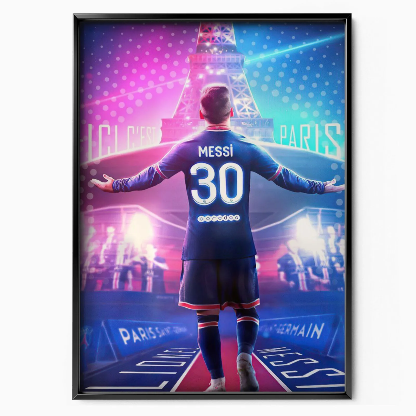 Messi PSG poster