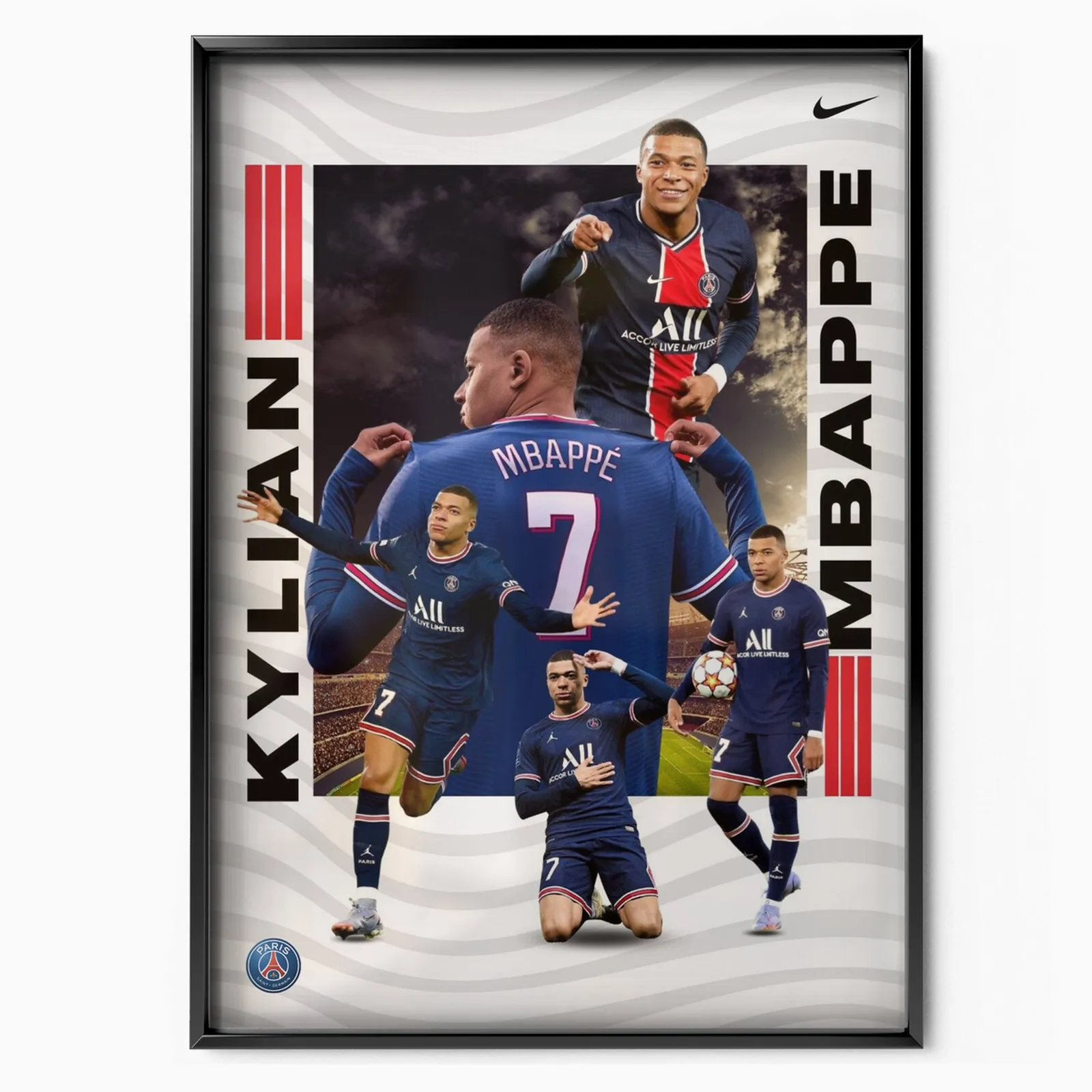 Kylian Mbappe PSG poster