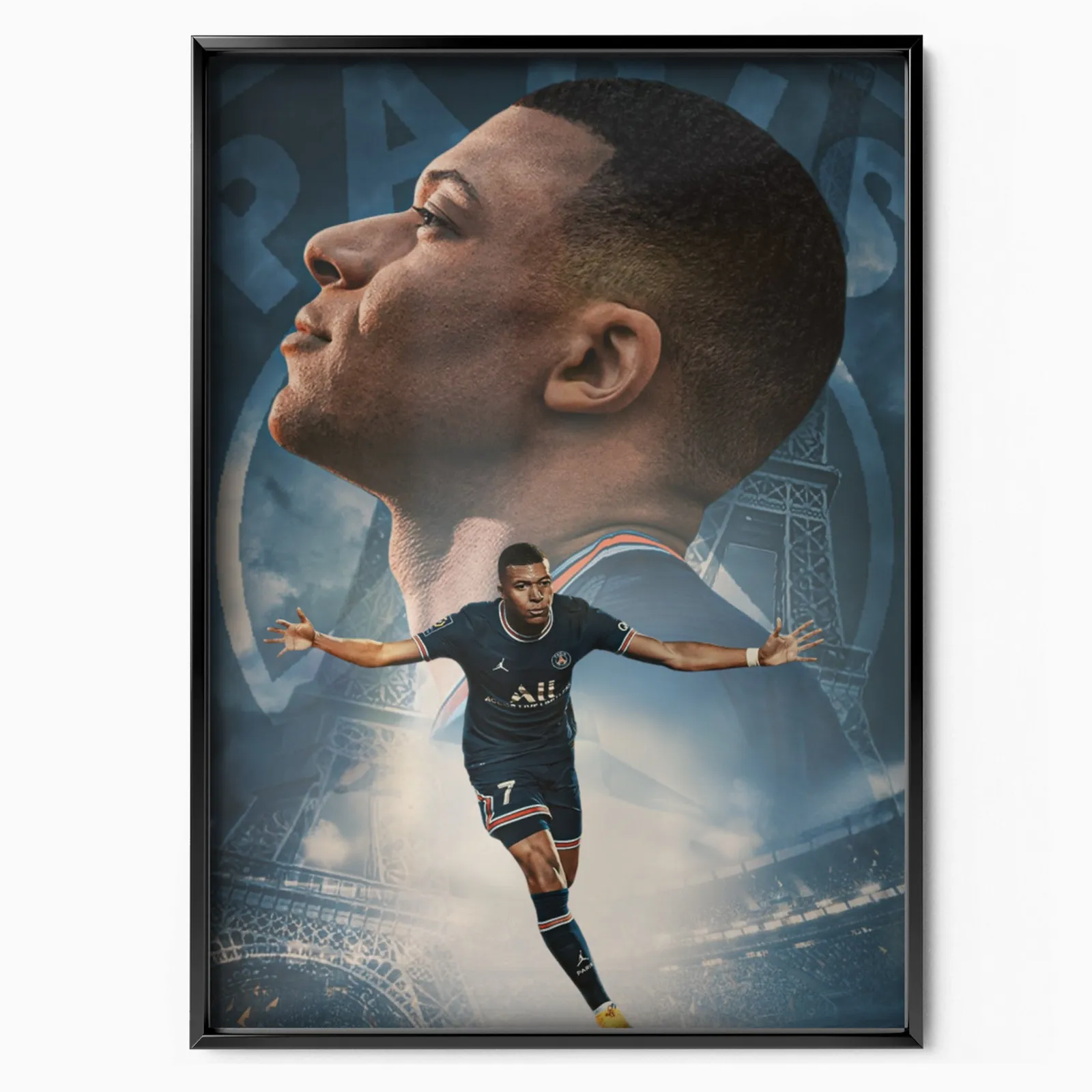 Portrait Mbappe poster