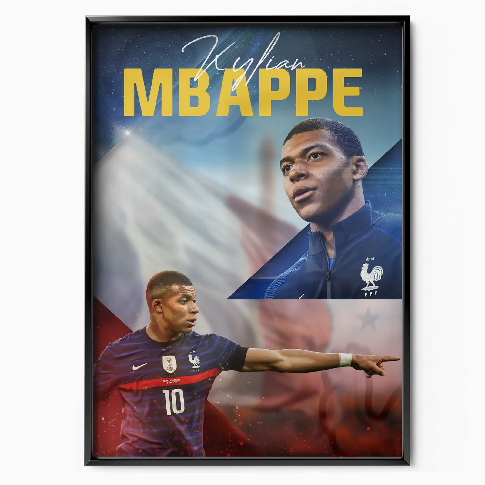 Kylian Mbappe Francia poster
