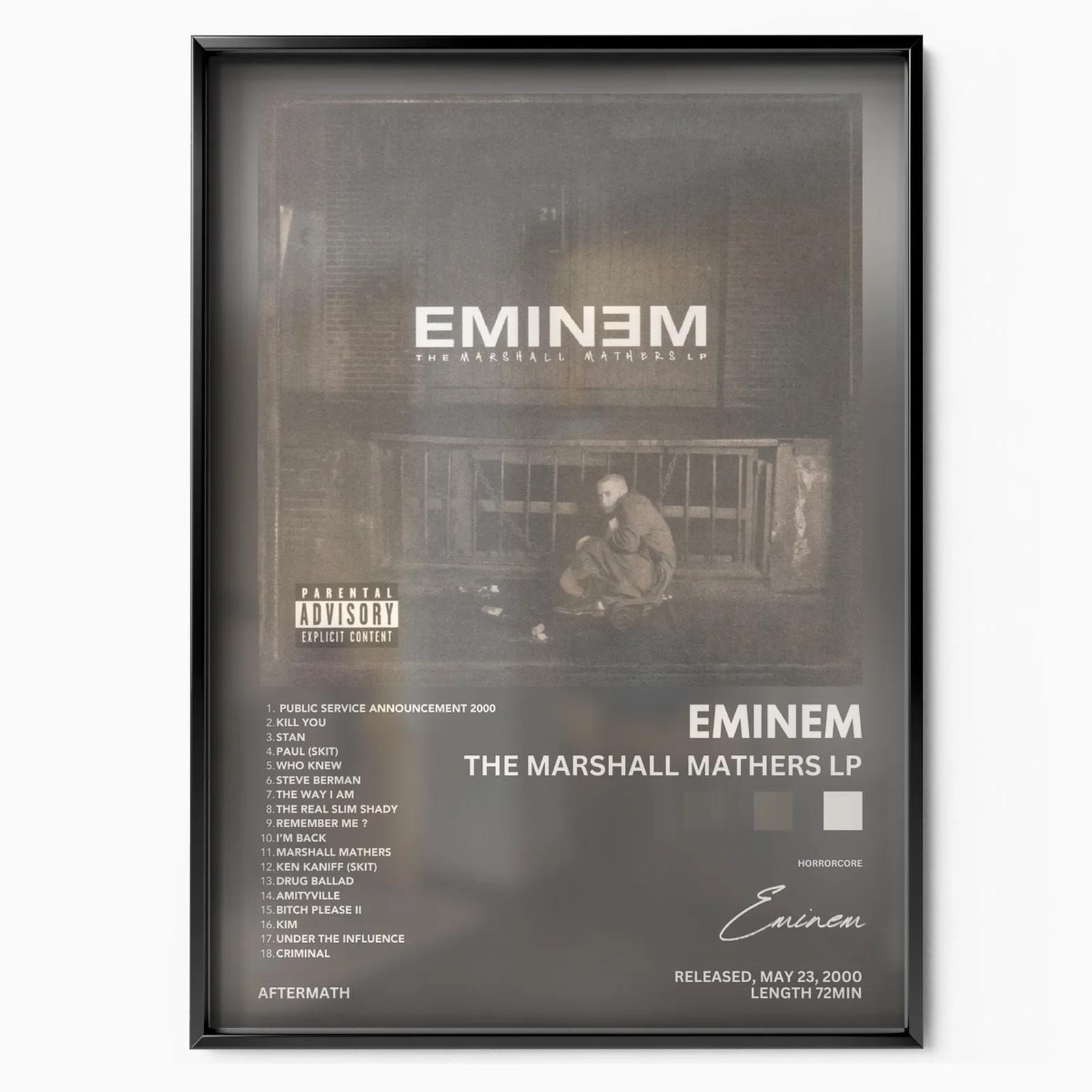 The Marshall Mathers LP poszter, matt, múzeumi minőségű nyomat