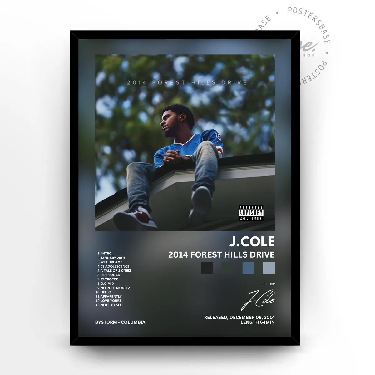 2014 Forest Hills Drive Album poster, museum grade matte print