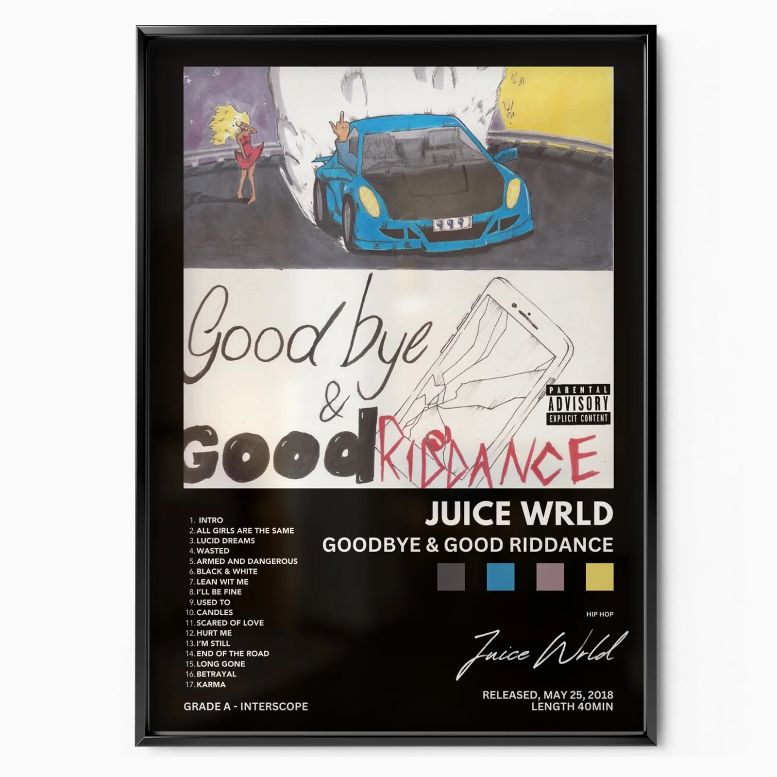 Goodbye & Good Riddance Album poster, museum grade matte print