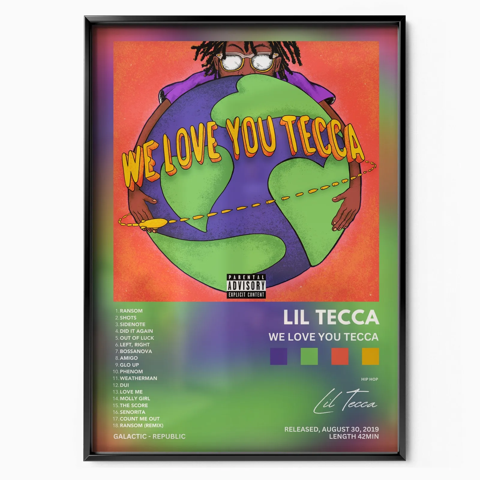 Lil Tecca 'We love you Tecca' poster
