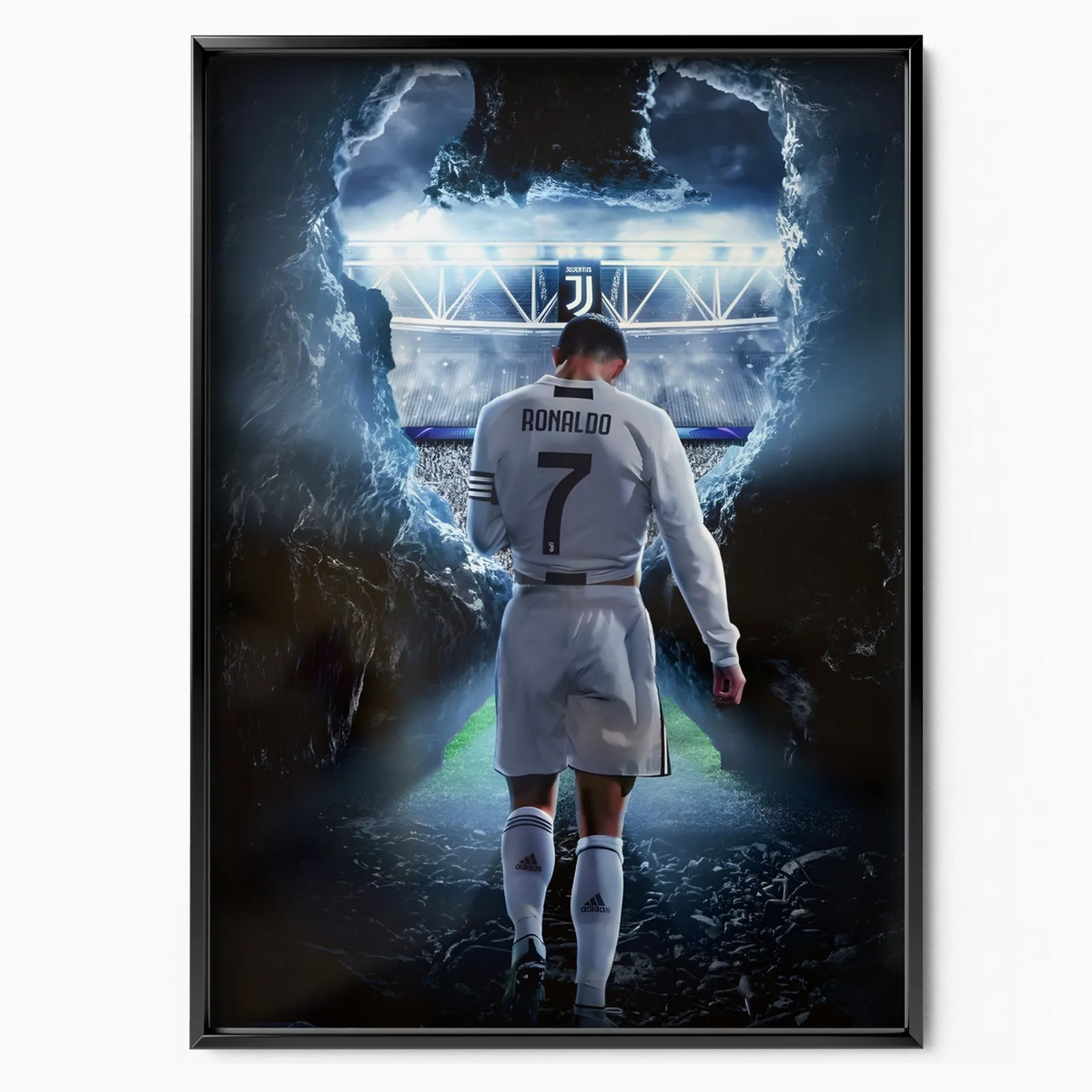 Cristiano Ronaldo Champions League poster, museum grade matte print