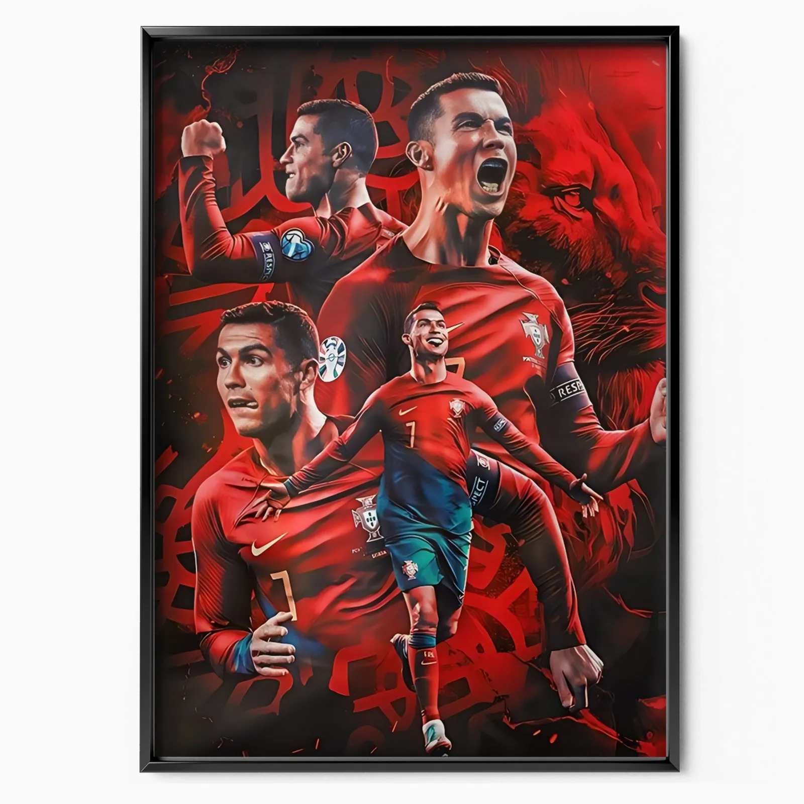 Cristiano Ronaldo Portugal Victory poster, museum grade matte print