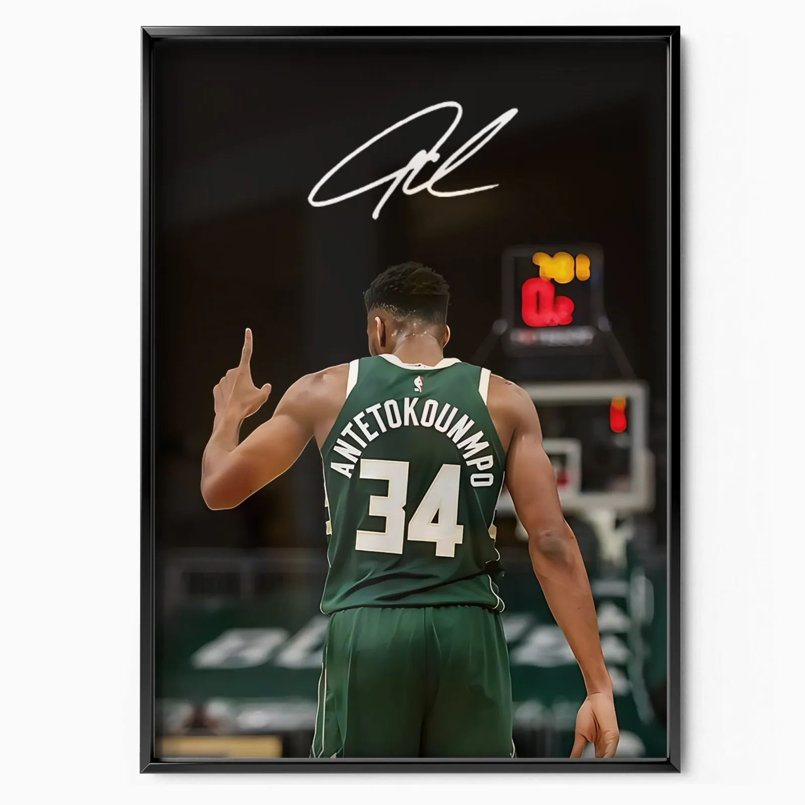 Basketball Signature #34 poster, museum grade matte print