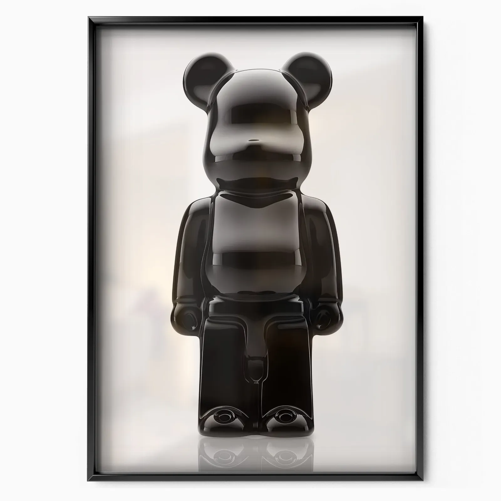Toy Figure Black poster, museum grade matte print