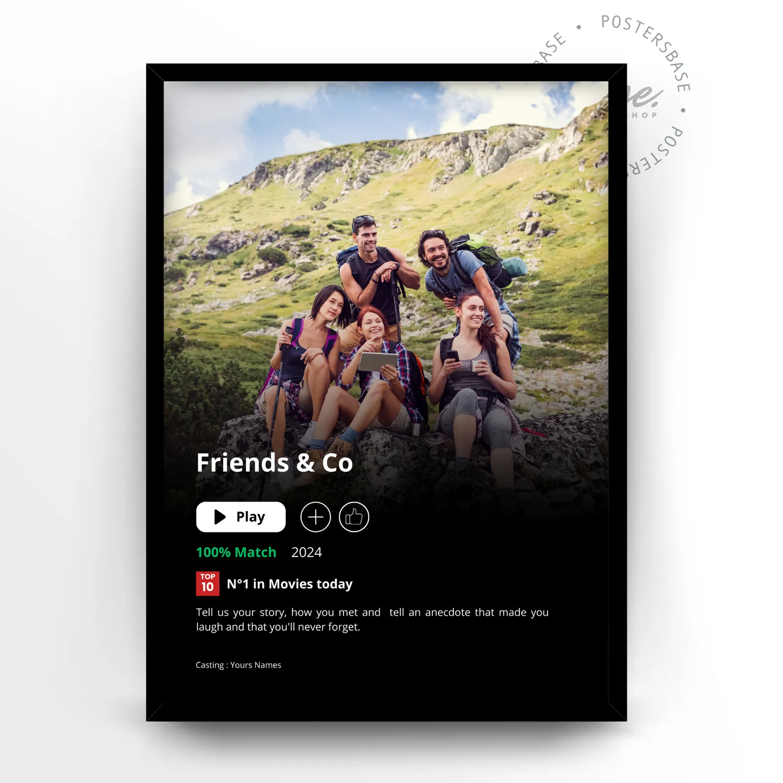 NETFLIX & FRIENDS poster, museum grade matte print