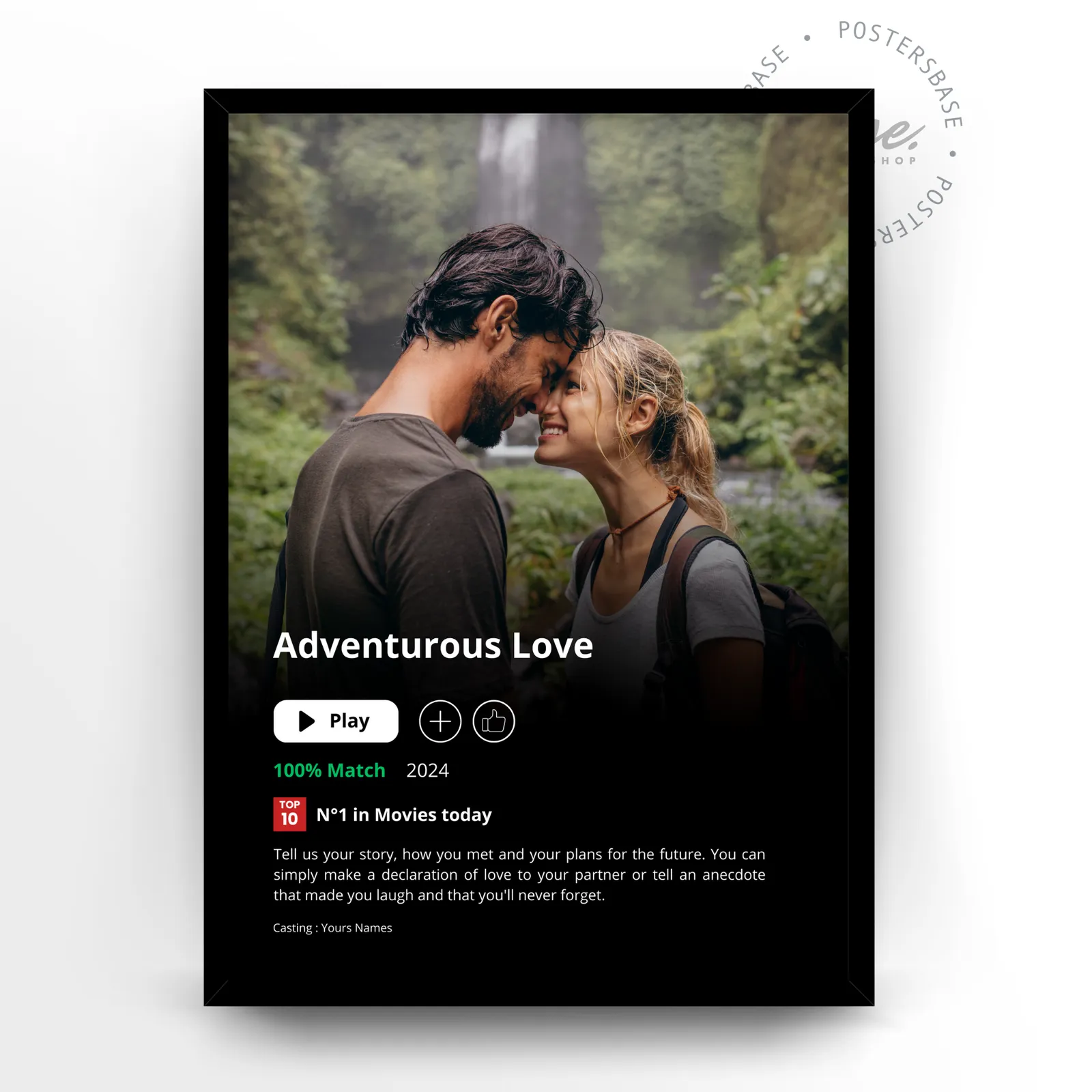 YOUR NETFLIX poster, museum grade matte print
