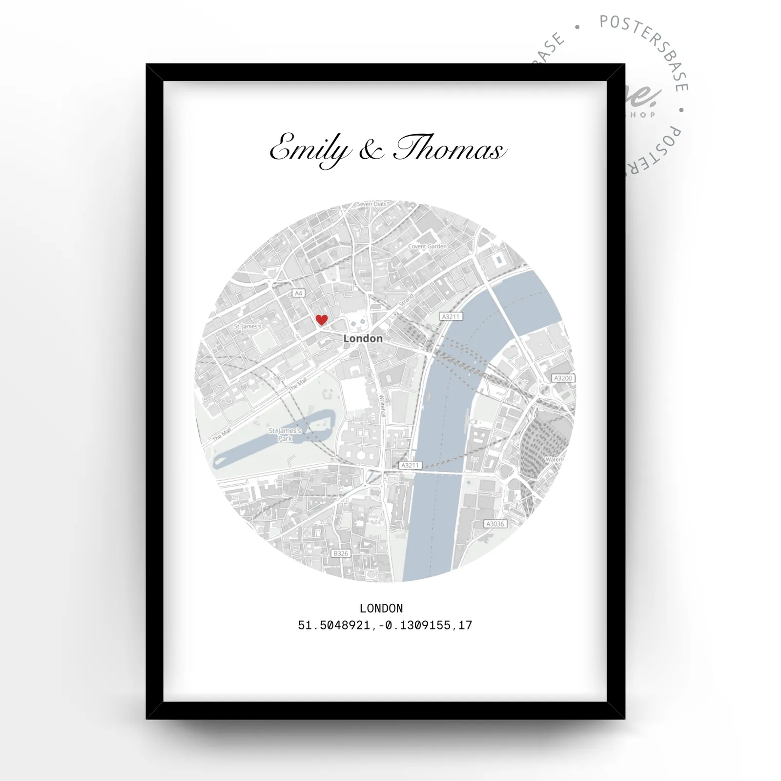 OUR CITY MAP poster, museum grade matte print