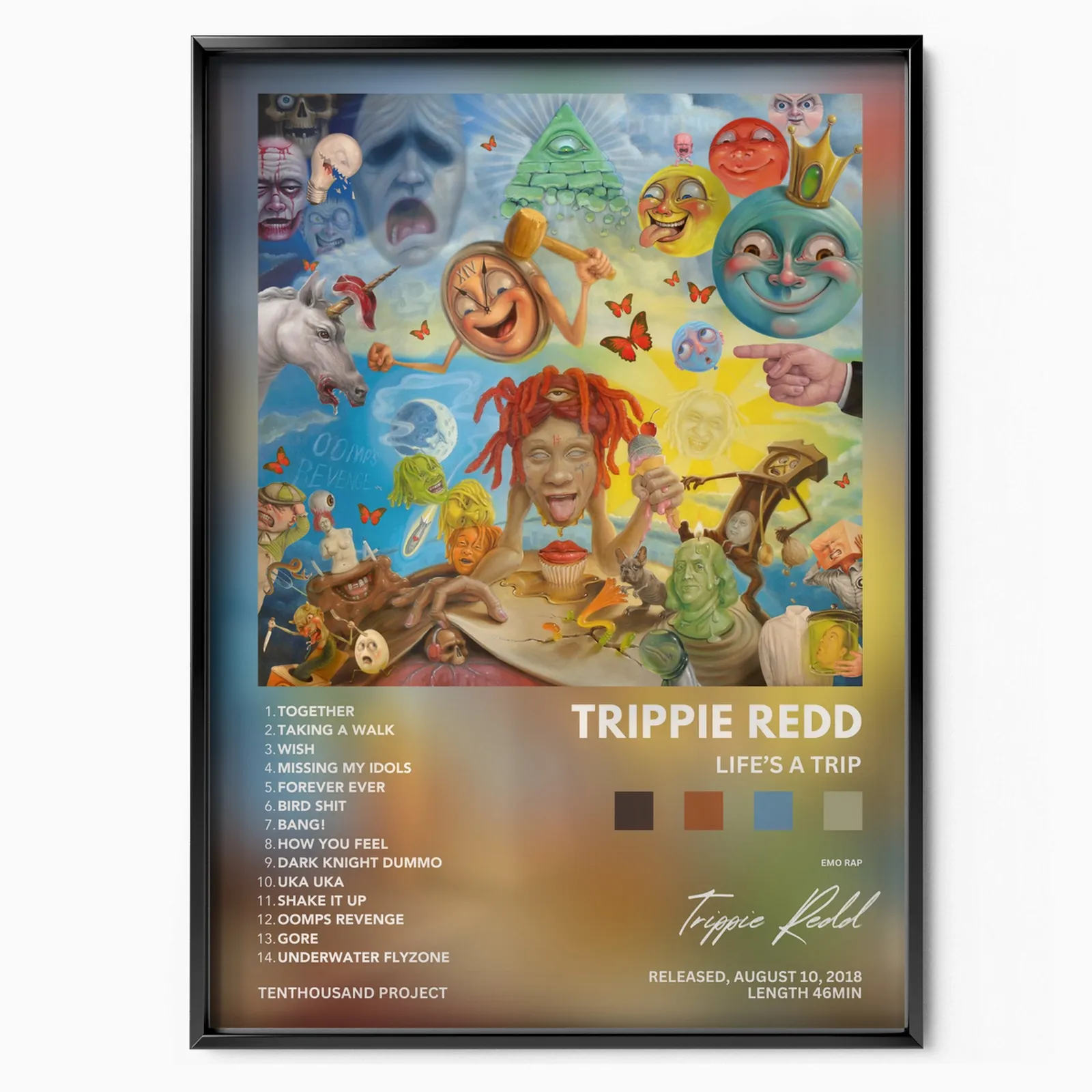 Trippie Redd 'Life's a trip' poster, museum grade matte print
