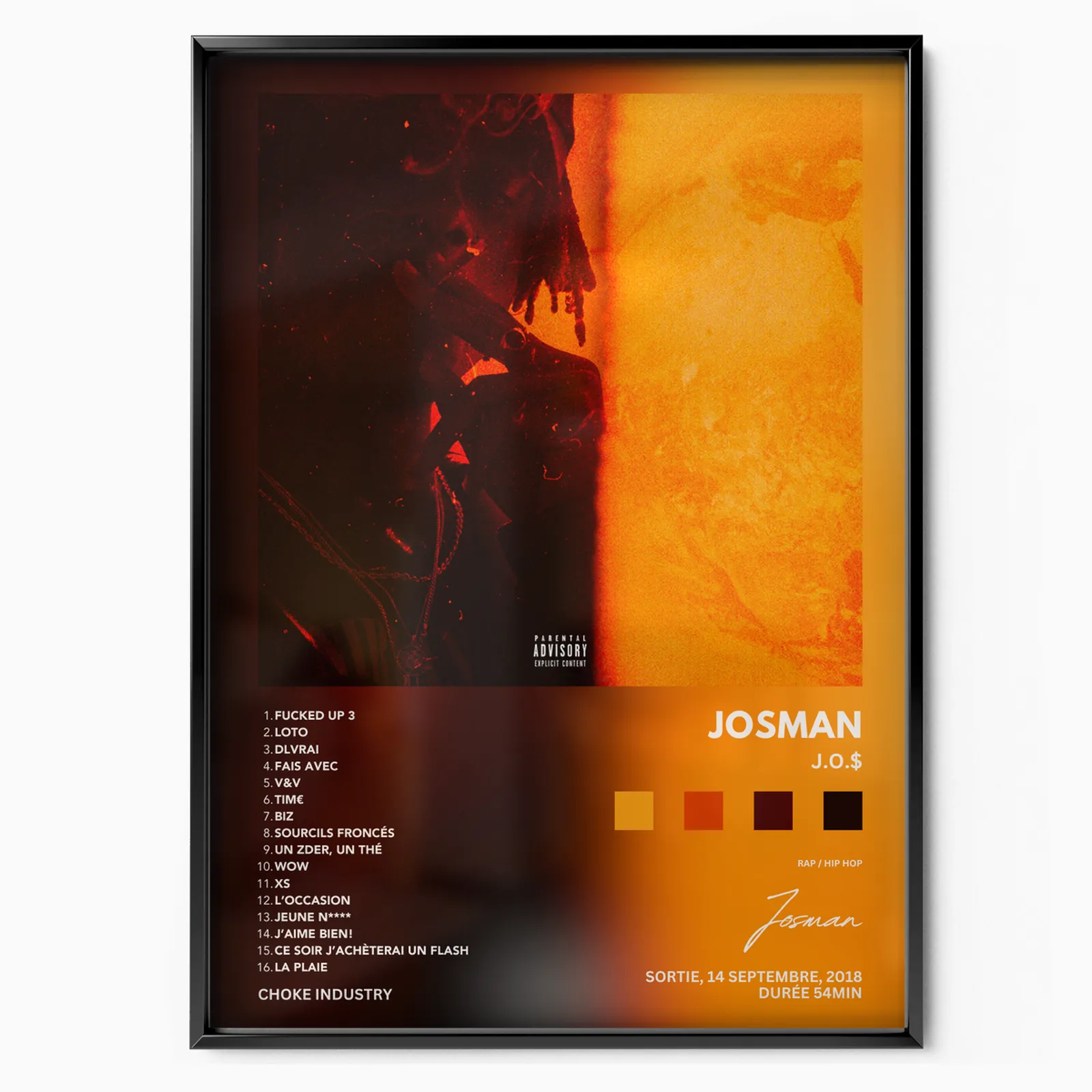 Josman 'J.O.$' poster, museum grade matte print