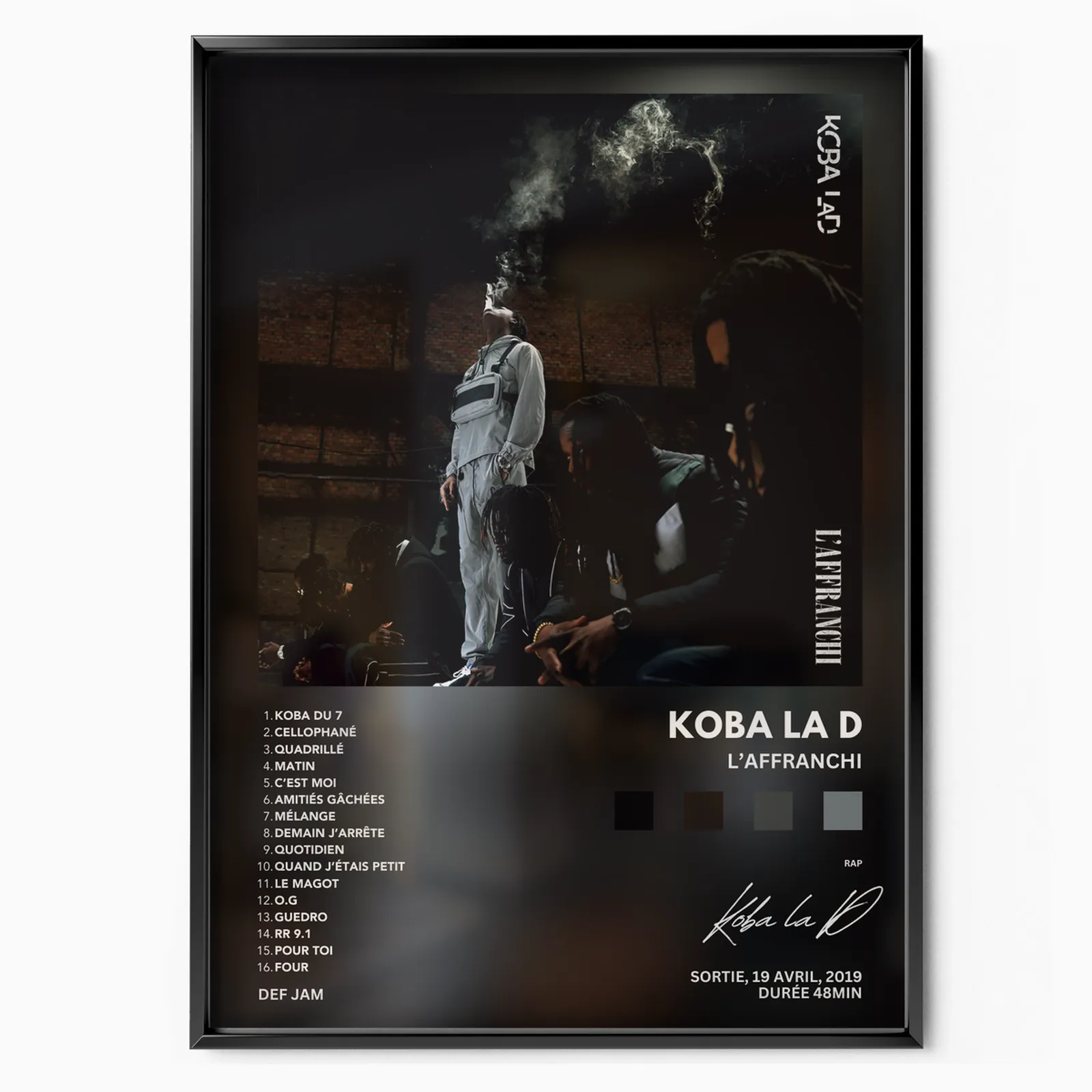 Koba la D 'L'affranchi' poster, museum grade matte print