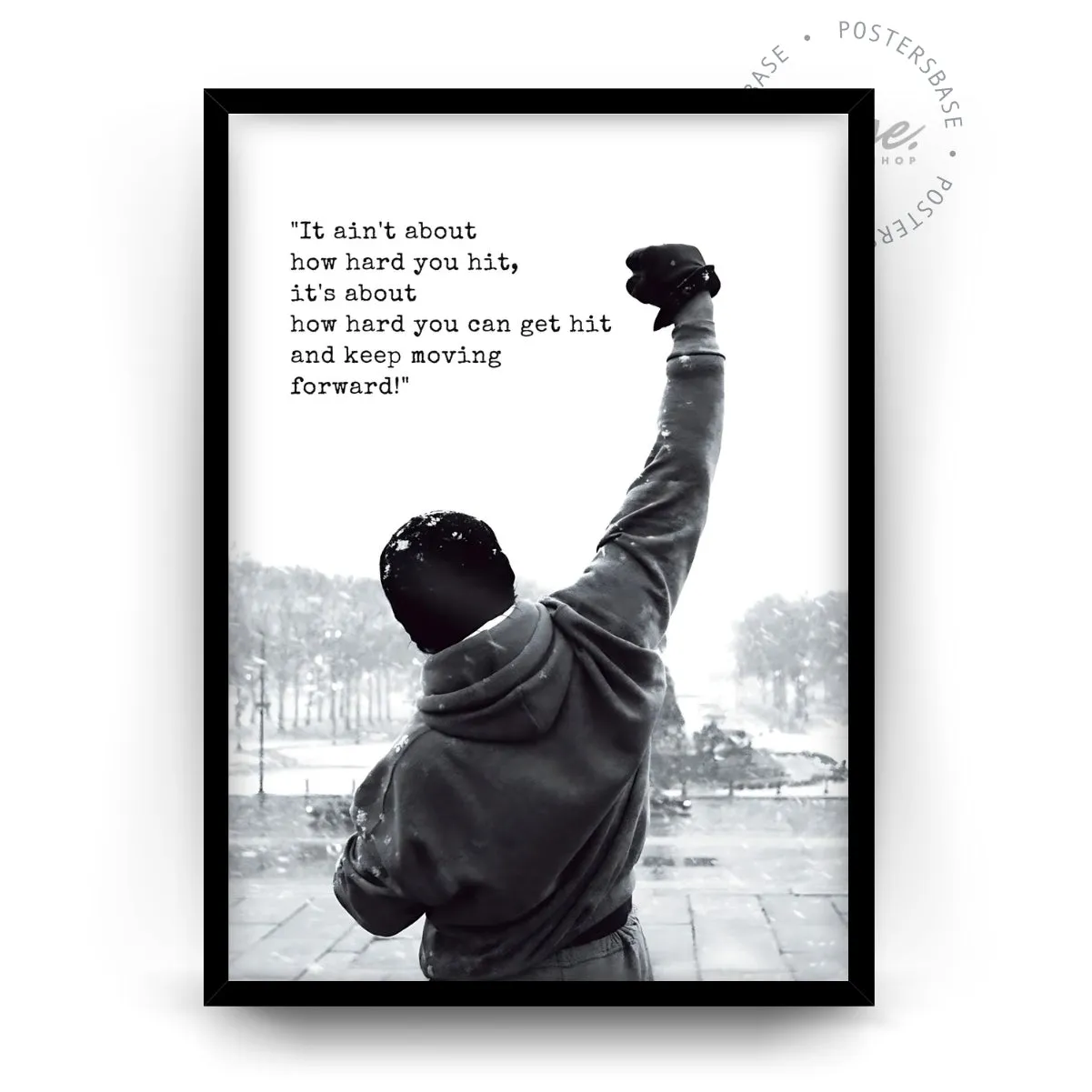 Underdog Boxer Quotes poster, museum grade matte print