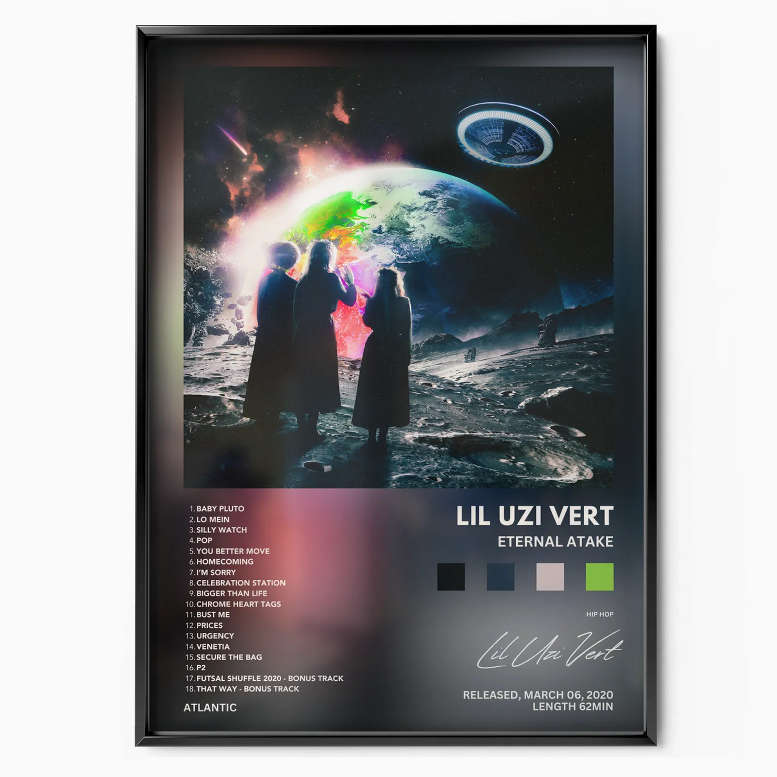 Lil Uzi Vert 'Eternal Atake' poster, museum grade matte print
