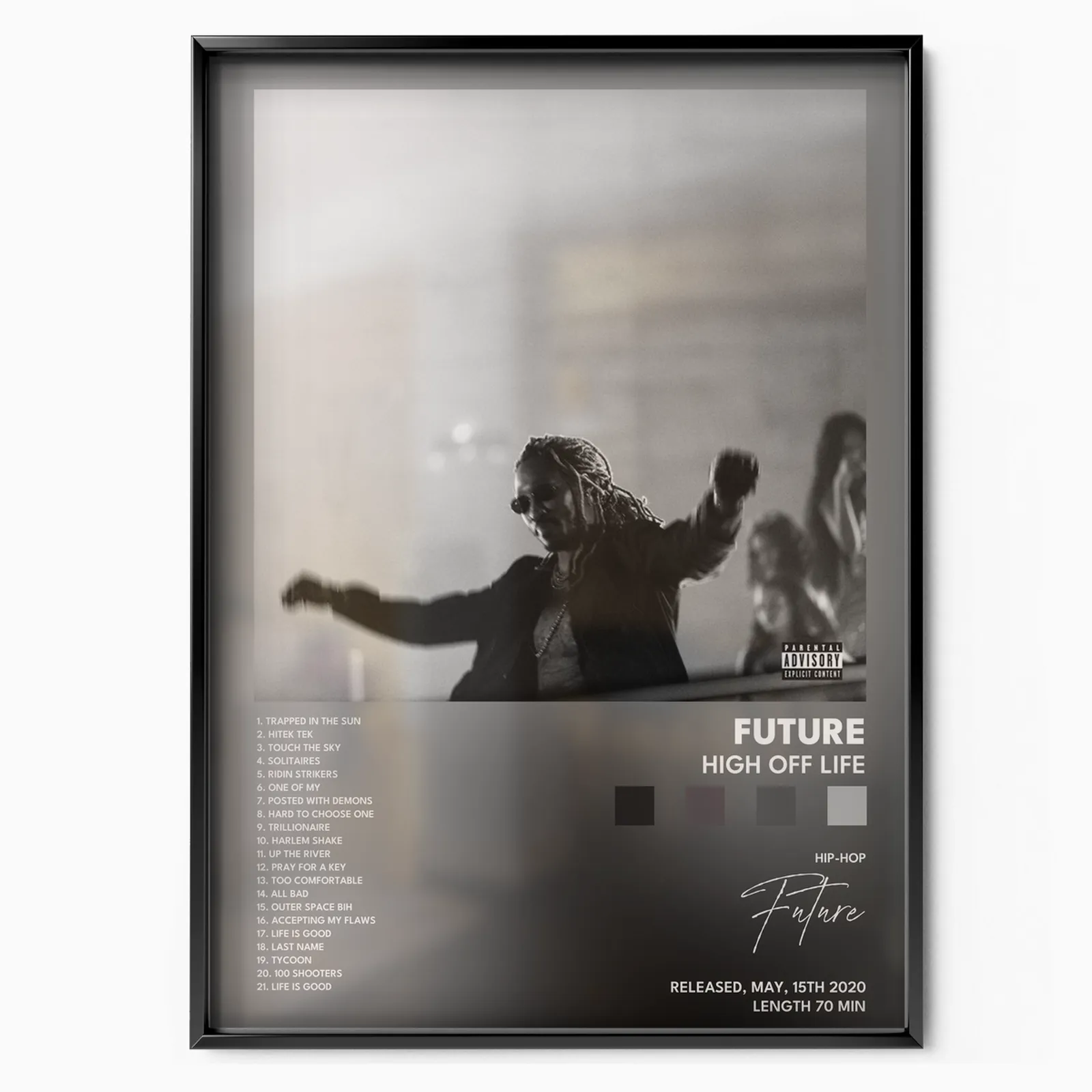 Future 'High Off Life' poster, museum grade matte print