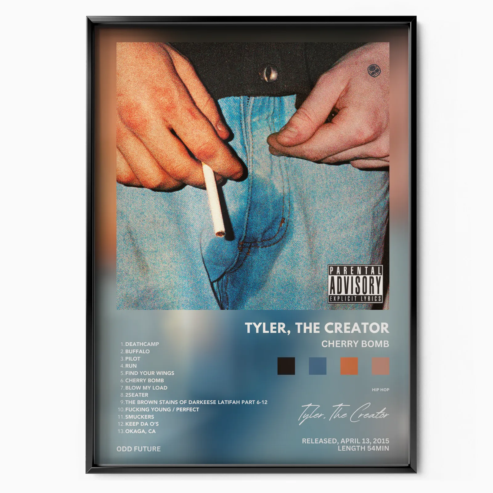 Tyler, The Creator 'Cherry Bomb' poster, museum grade matte print