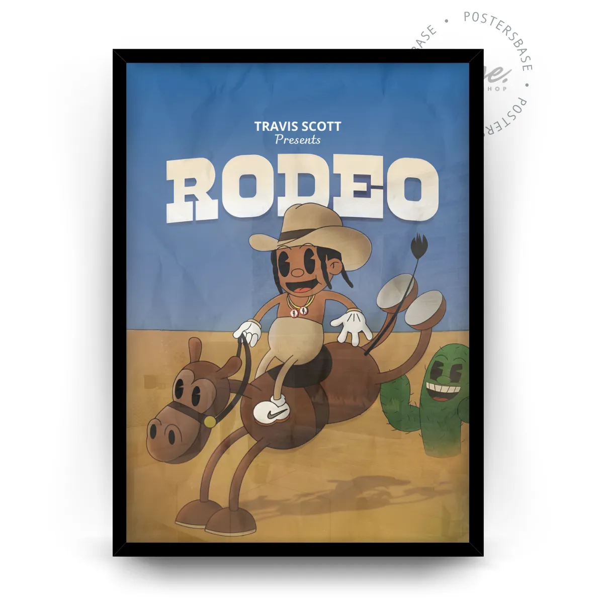 Rodeo Toon poster, museum grade matte print
