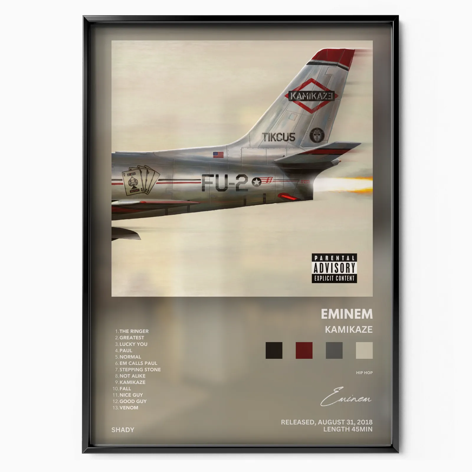 Kamikaze Album poszter, matt, múzeumi minőségű nyomat