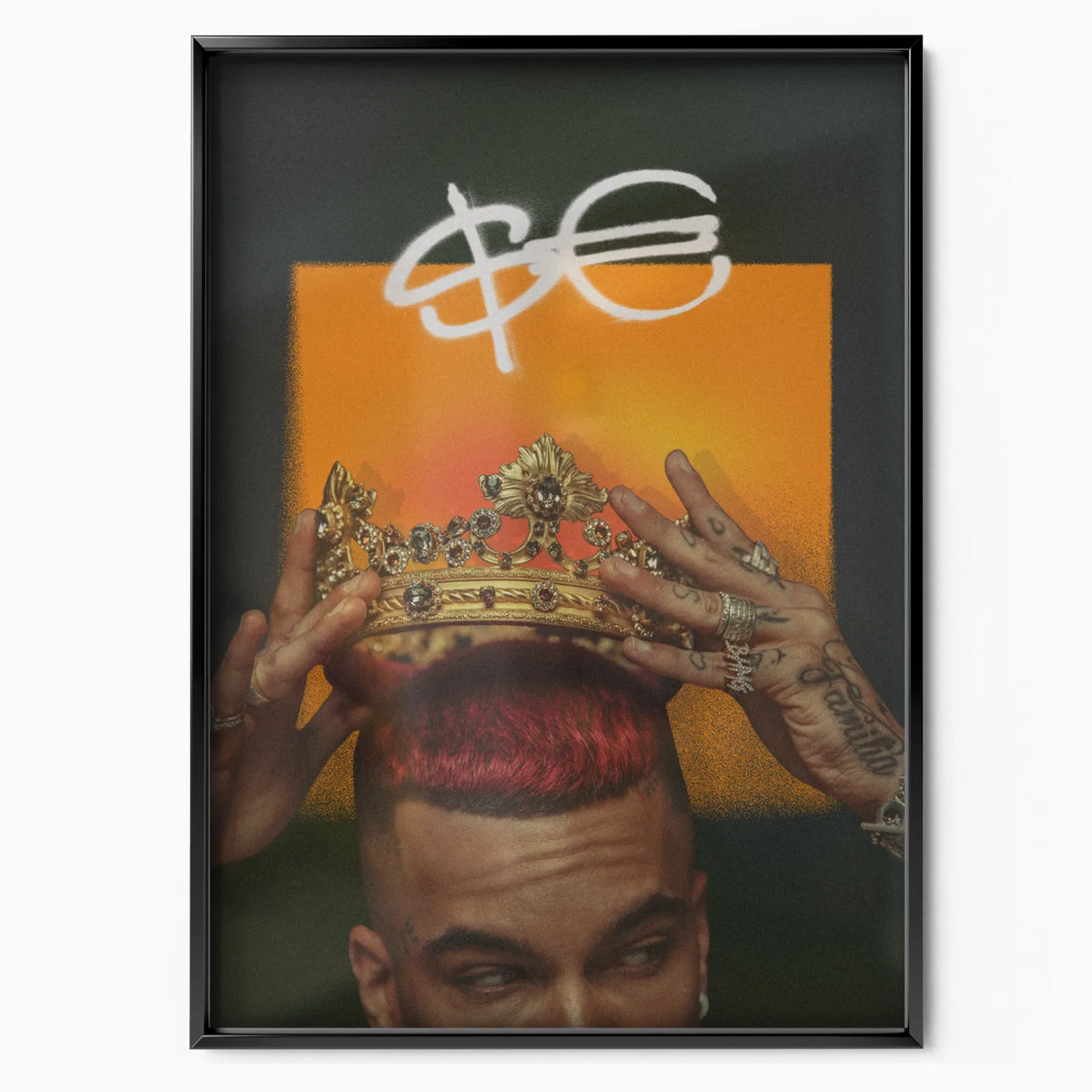 Sfera Ebbasta King poster, museum grade matte print