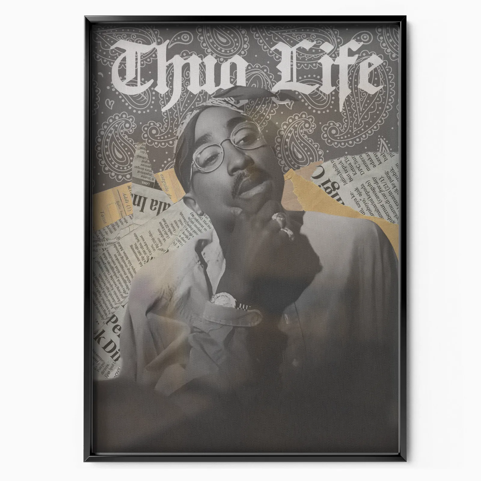 Thug Life Collage poster, museum grade matte print