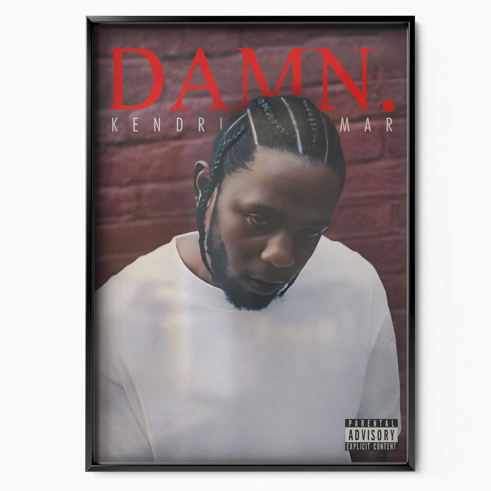 Kendrick Lamar Damn Cover poster, museum grade matte print