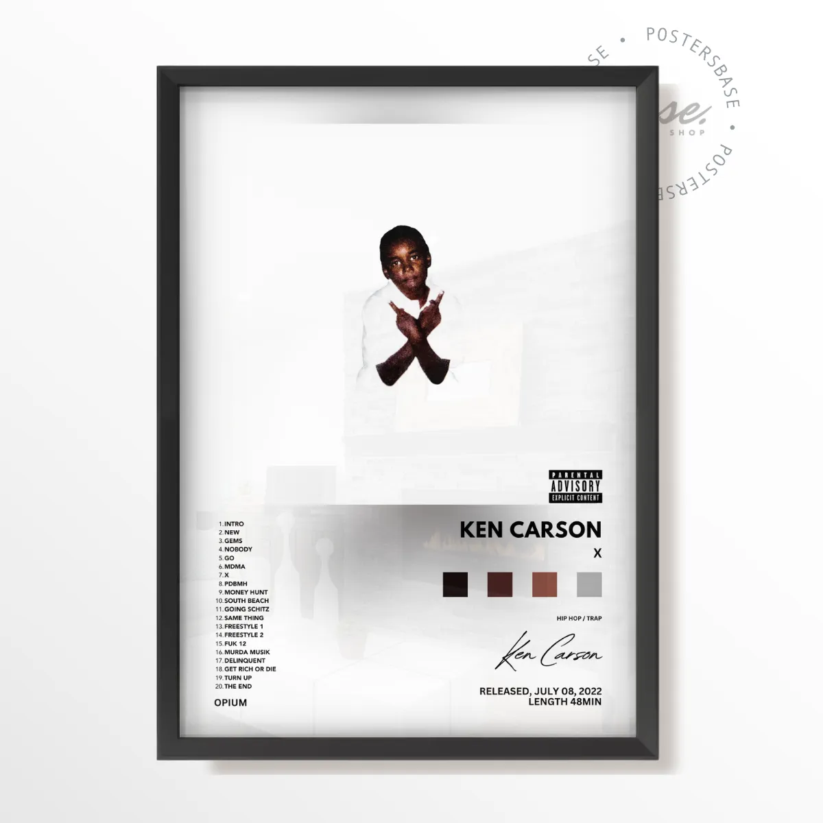 X Album poster