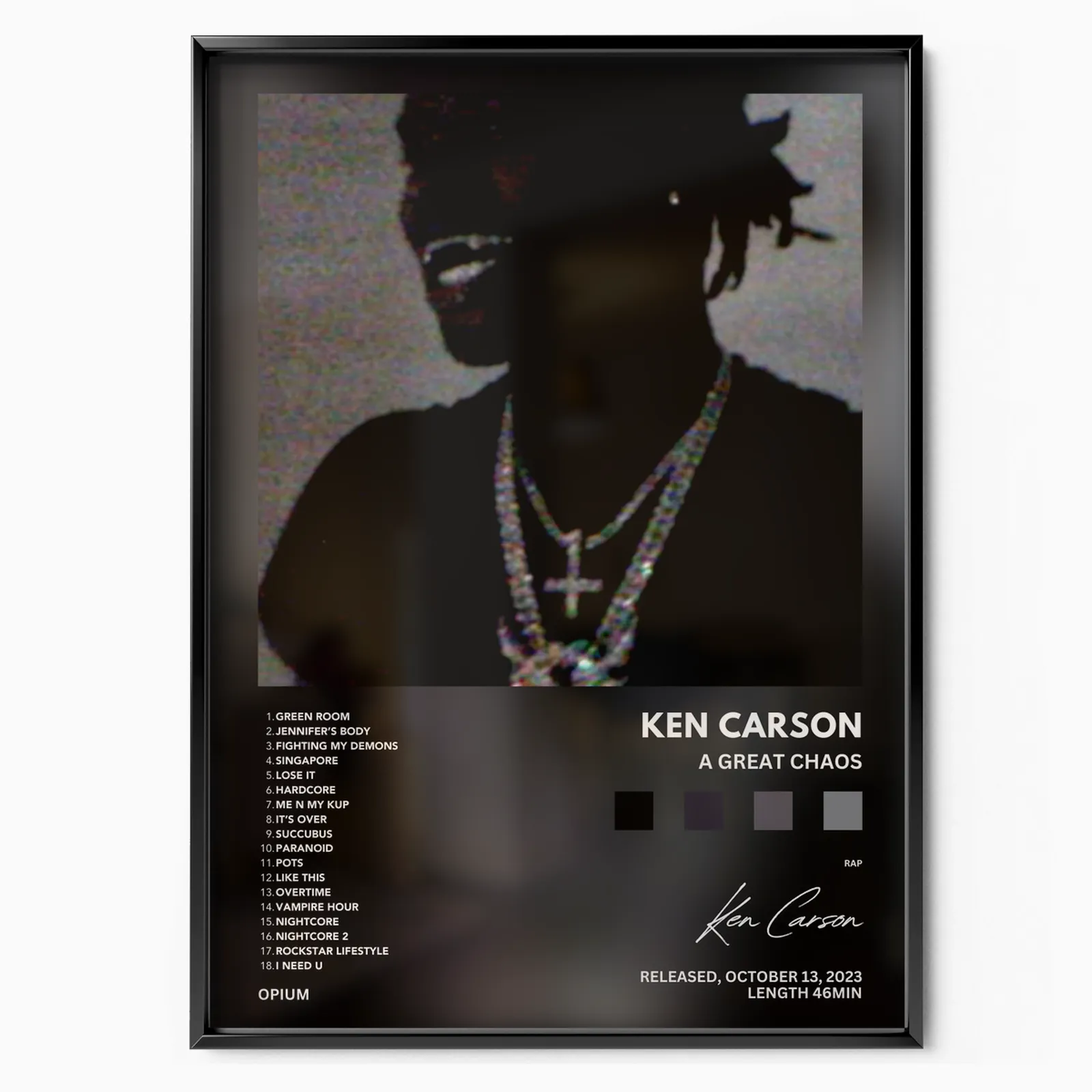 A Great Chaos Album poster, museum grade matte print