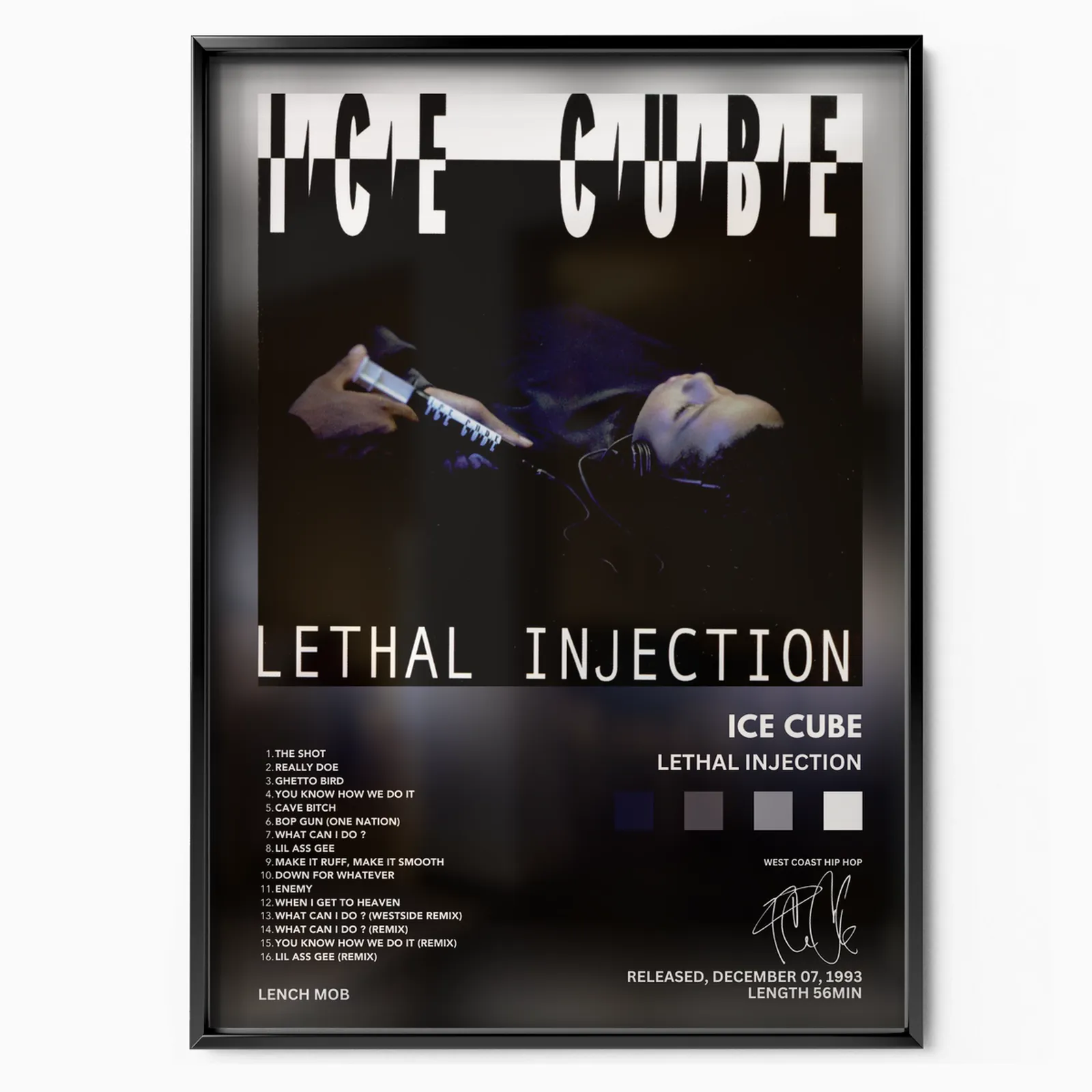 Ice Cube - Lethal Injection poster, museum grade matte print