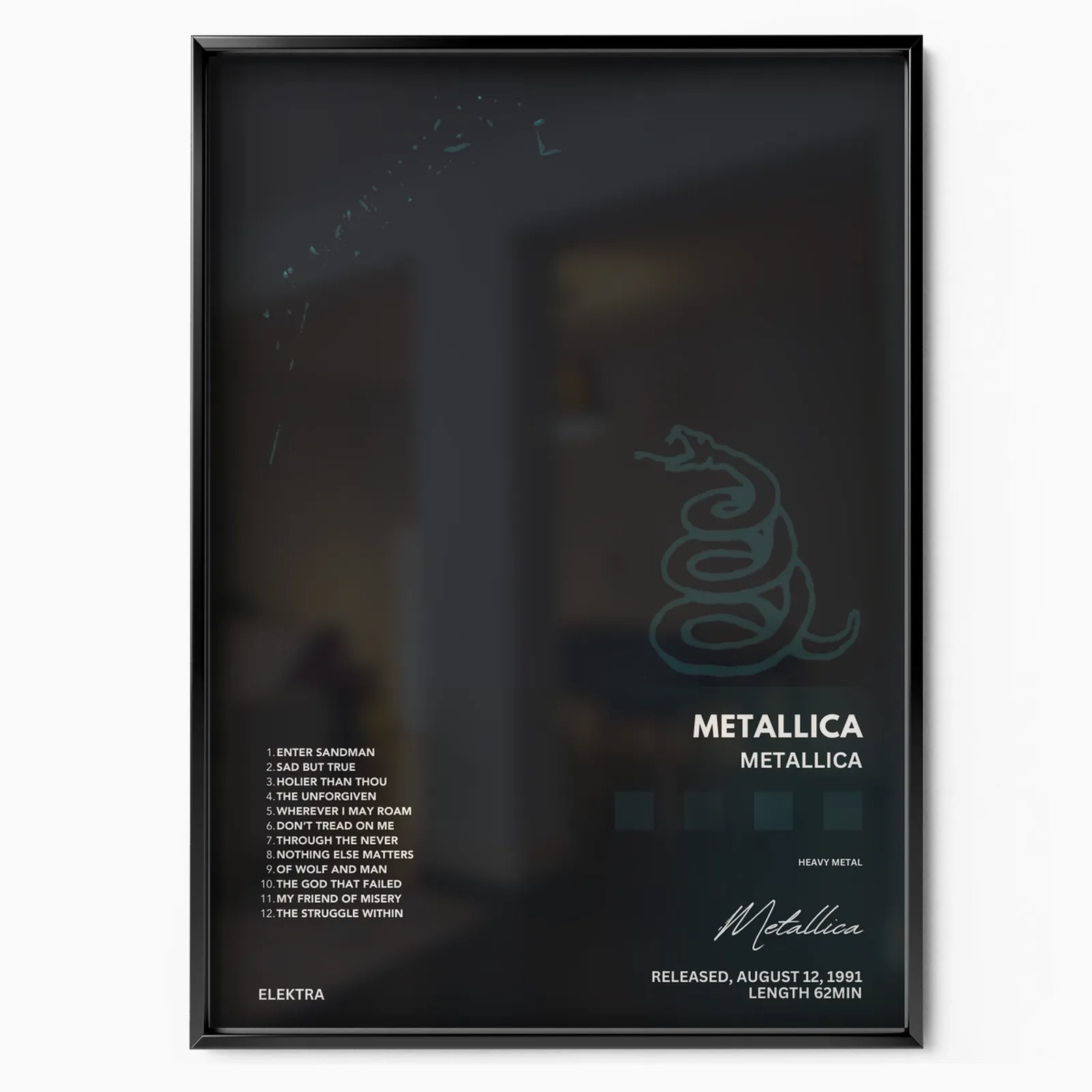 Metallica - Metallica poster, museum grade matte print