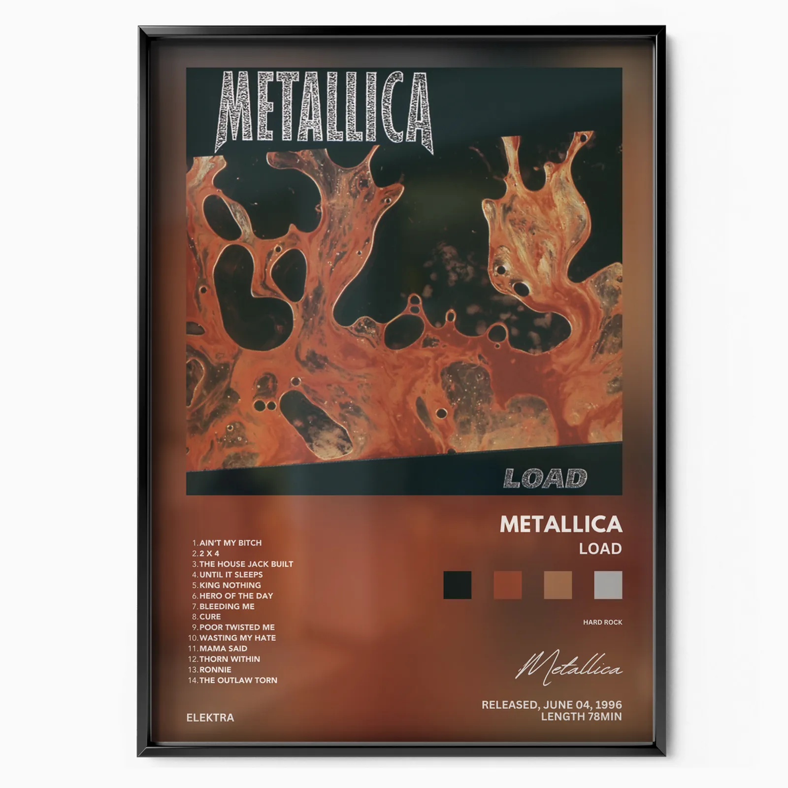 Metallica - Load poster, museum grade matte print
