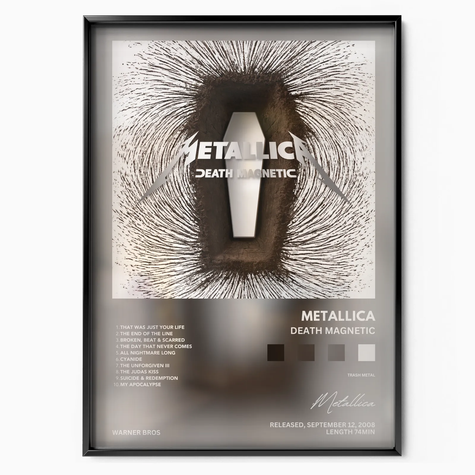 Metallica - Death Magnetic poster, museum grade matte print