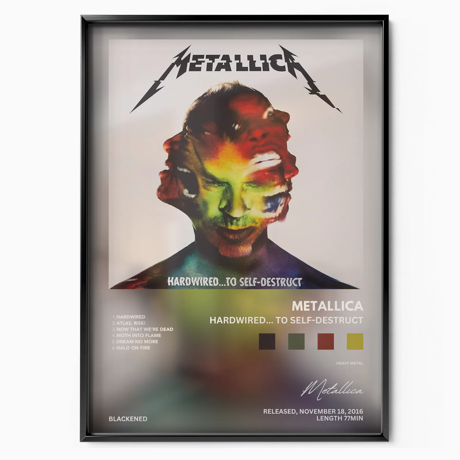 Metallica - Hardwired... To self-destruct poster, museum grade matte print