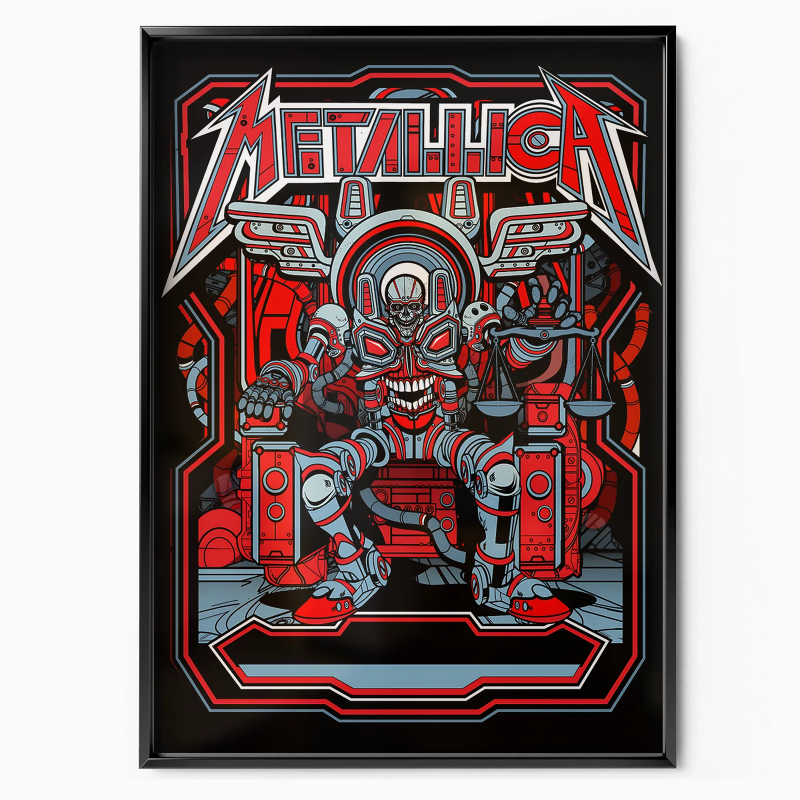 Metallica Robot poster, museum grade matte print