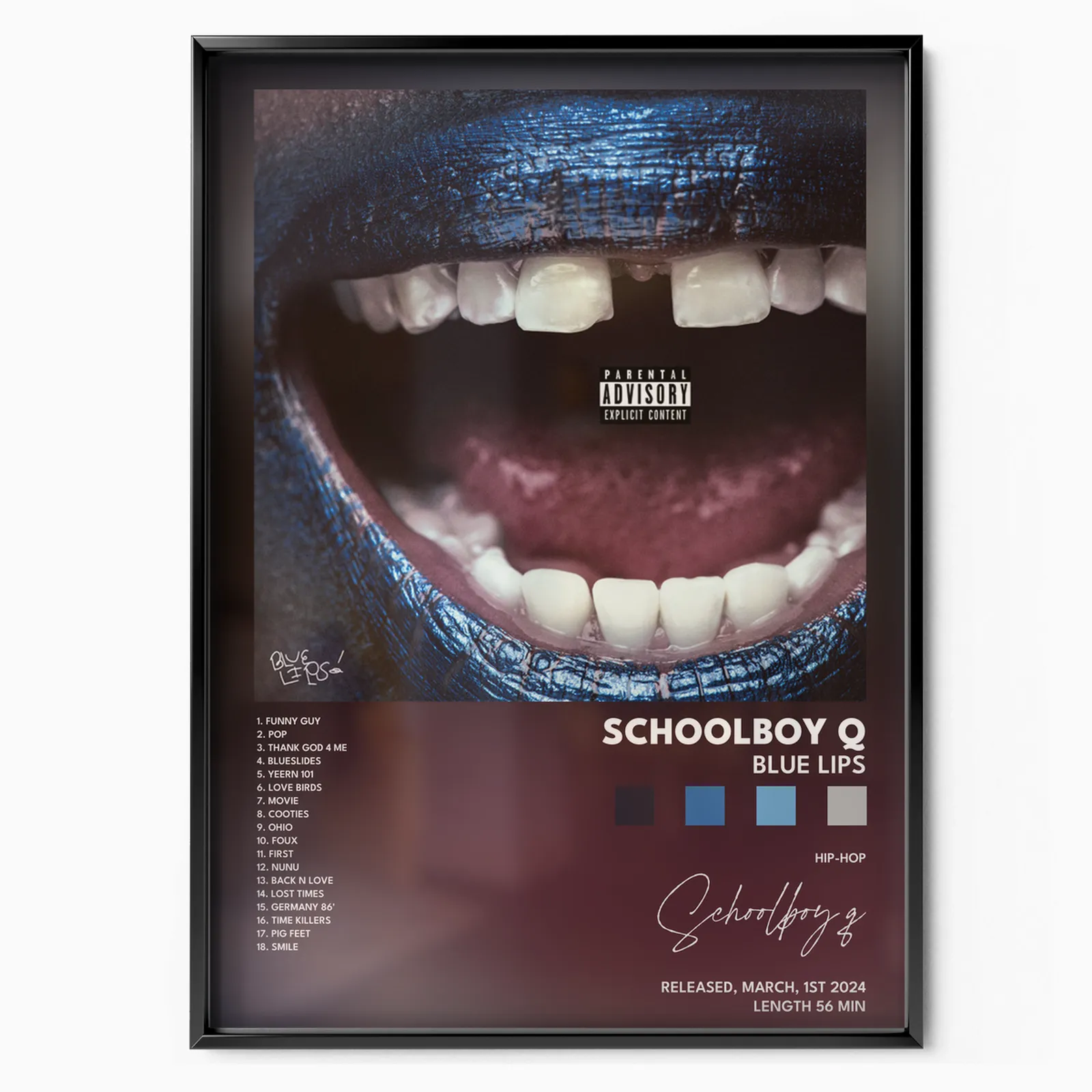 Schoolboy Q - BLUE LIPS poster