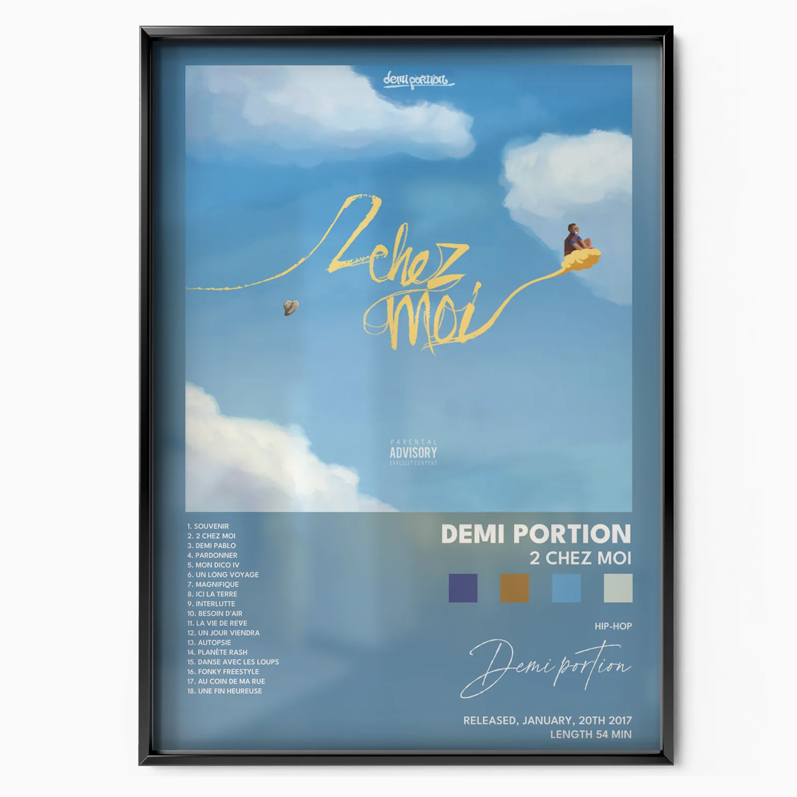 Demi Portion - 2 chez moi poster