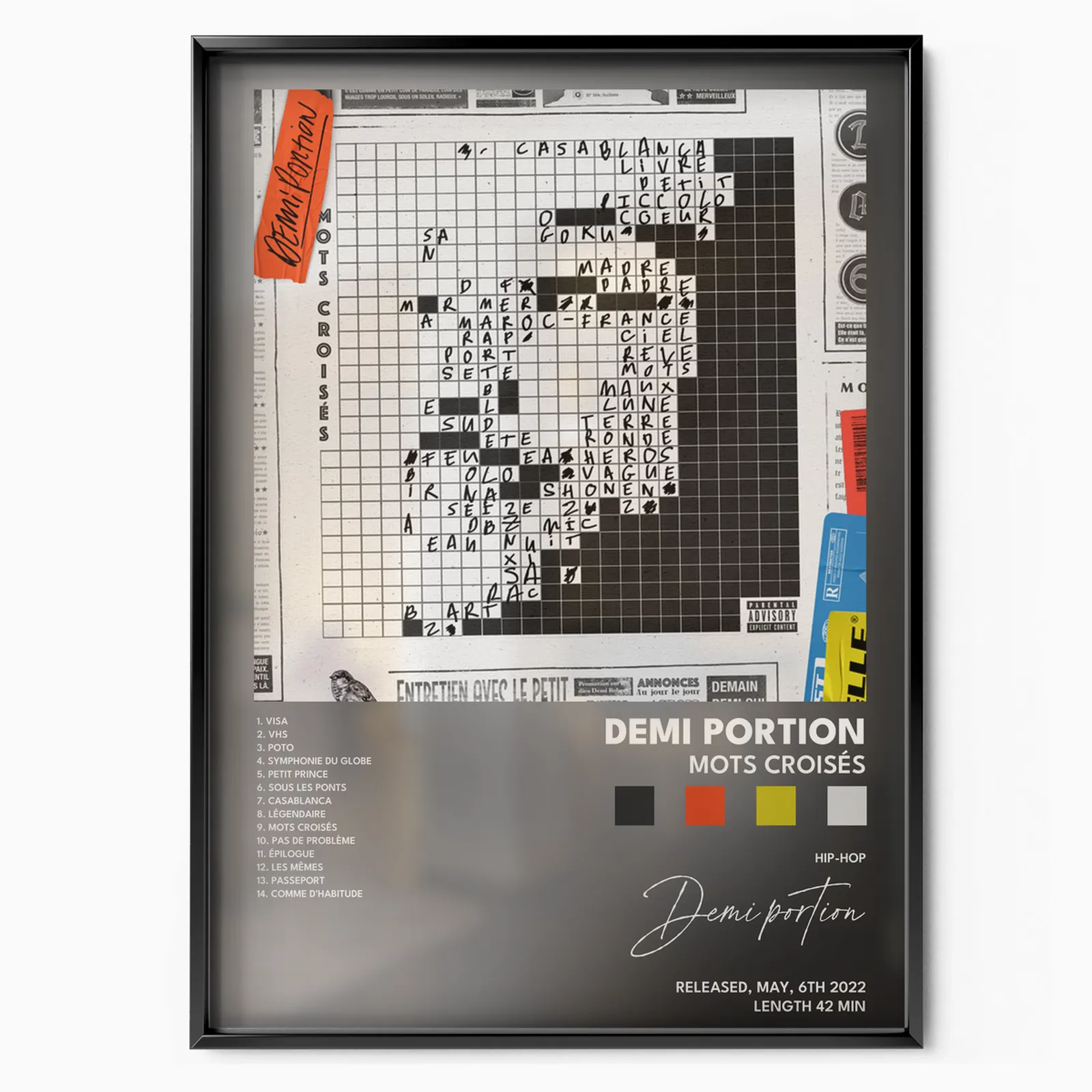 Demi Portion - Mots croisés poster