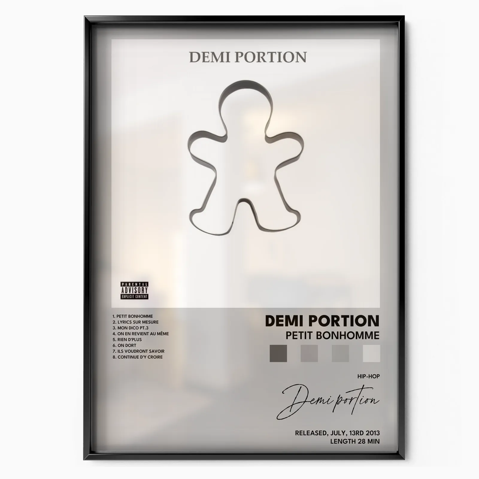 Demi Portion - Petit bonhomme poster, museum grade matte print