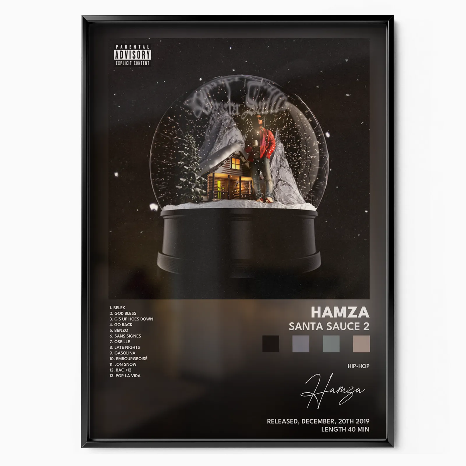 Hamza - Santa Sauce 2 poster, museum grade matte print