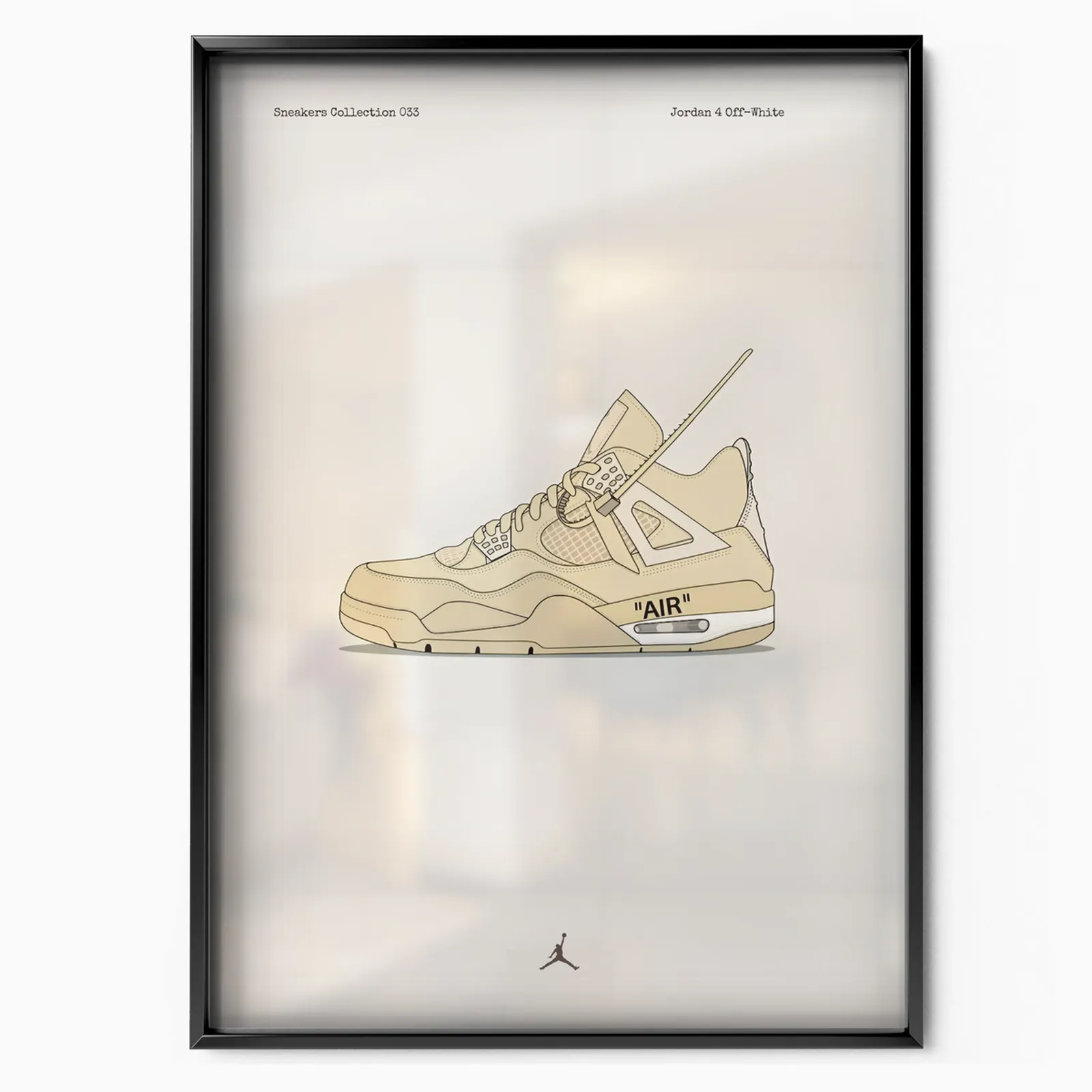Jordan 4 Off White poster